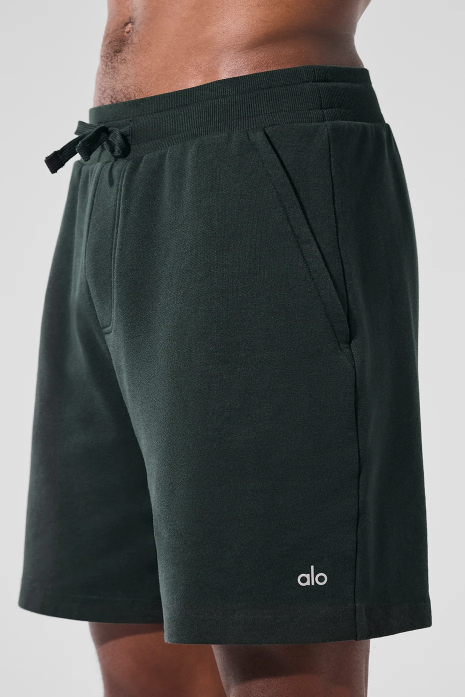 Chill Short in Charcoal Green French Terry