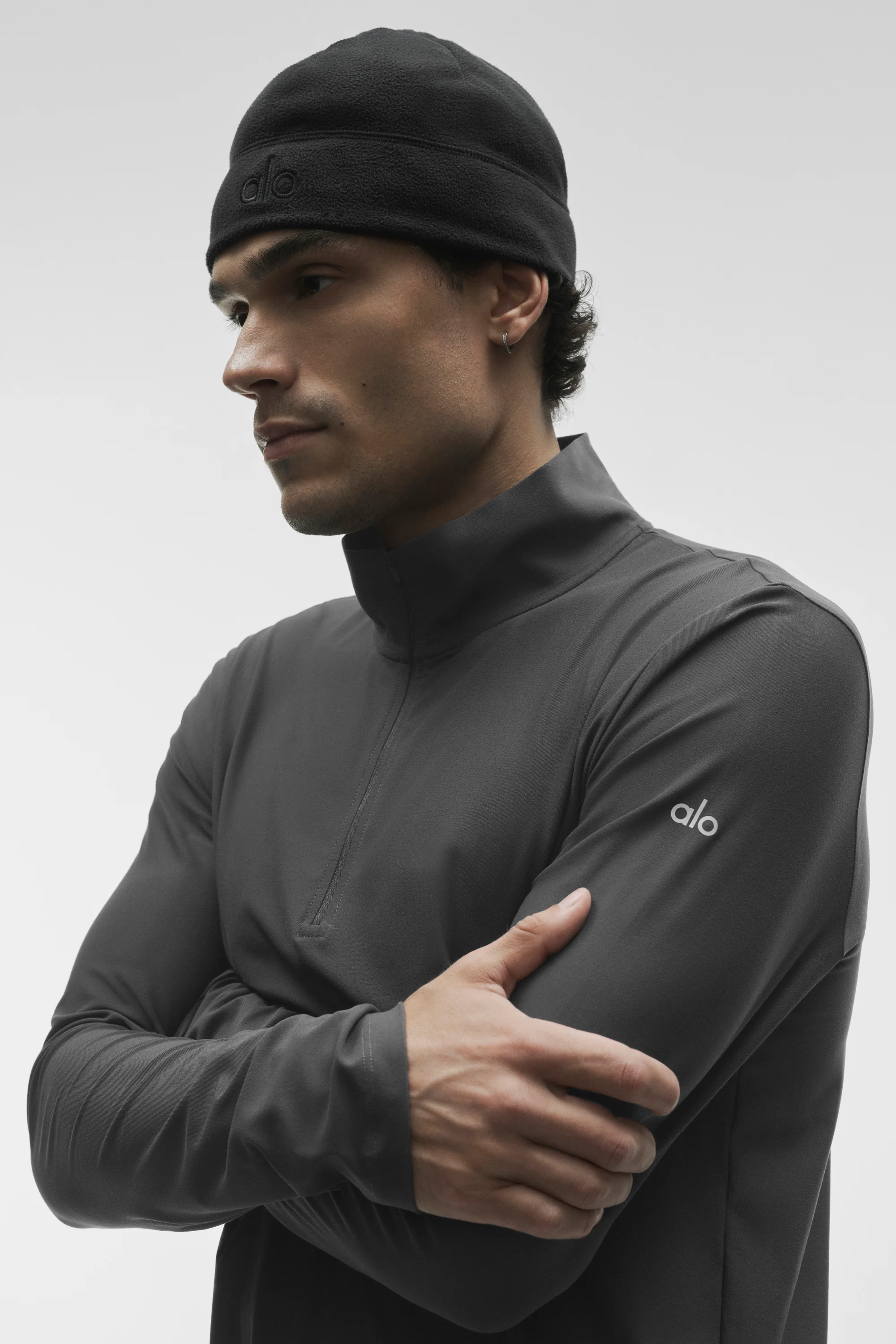 Manga Longa Conquer Reform 1/4 Zip - Antracite