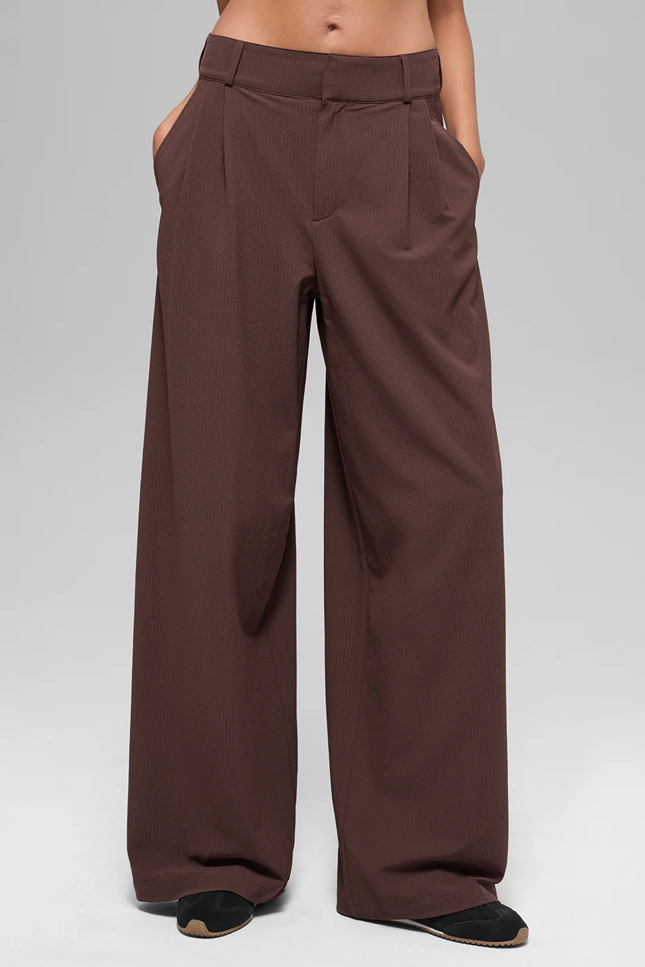 High-Waist Dreamscape Trouser Long in Brownstone