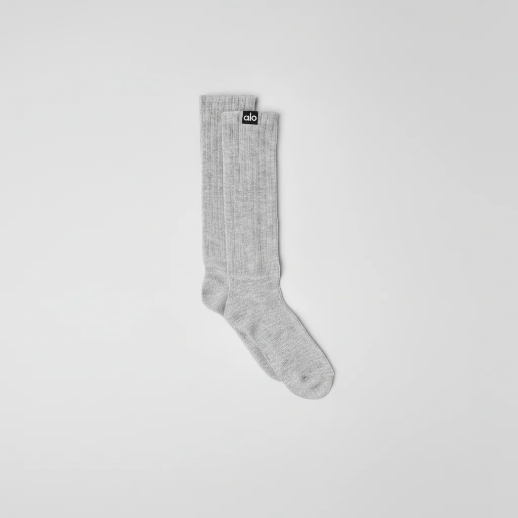 Unisex Scrunch-sok in Athletic Heather Grey