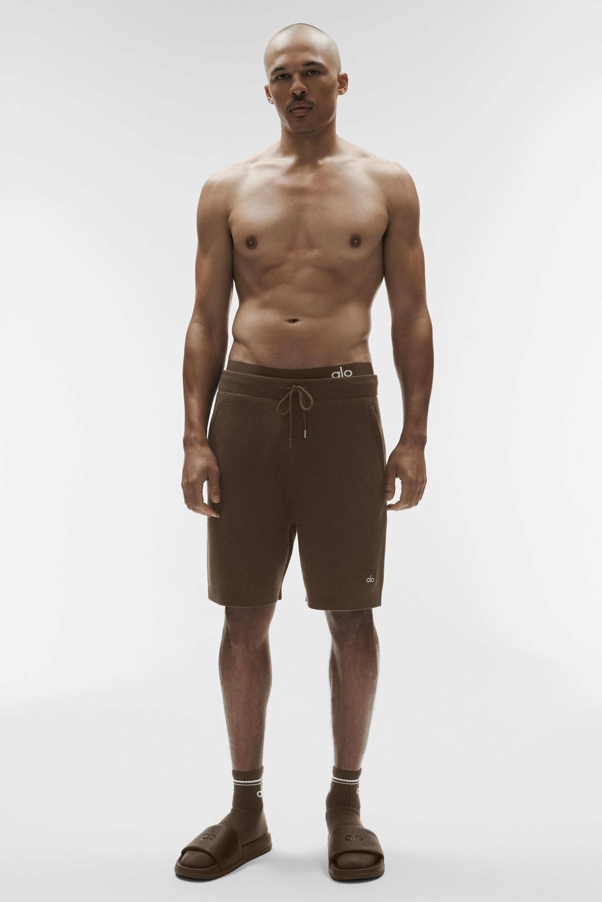 7" Sports Club Sweater Knit-shorts i Espresso