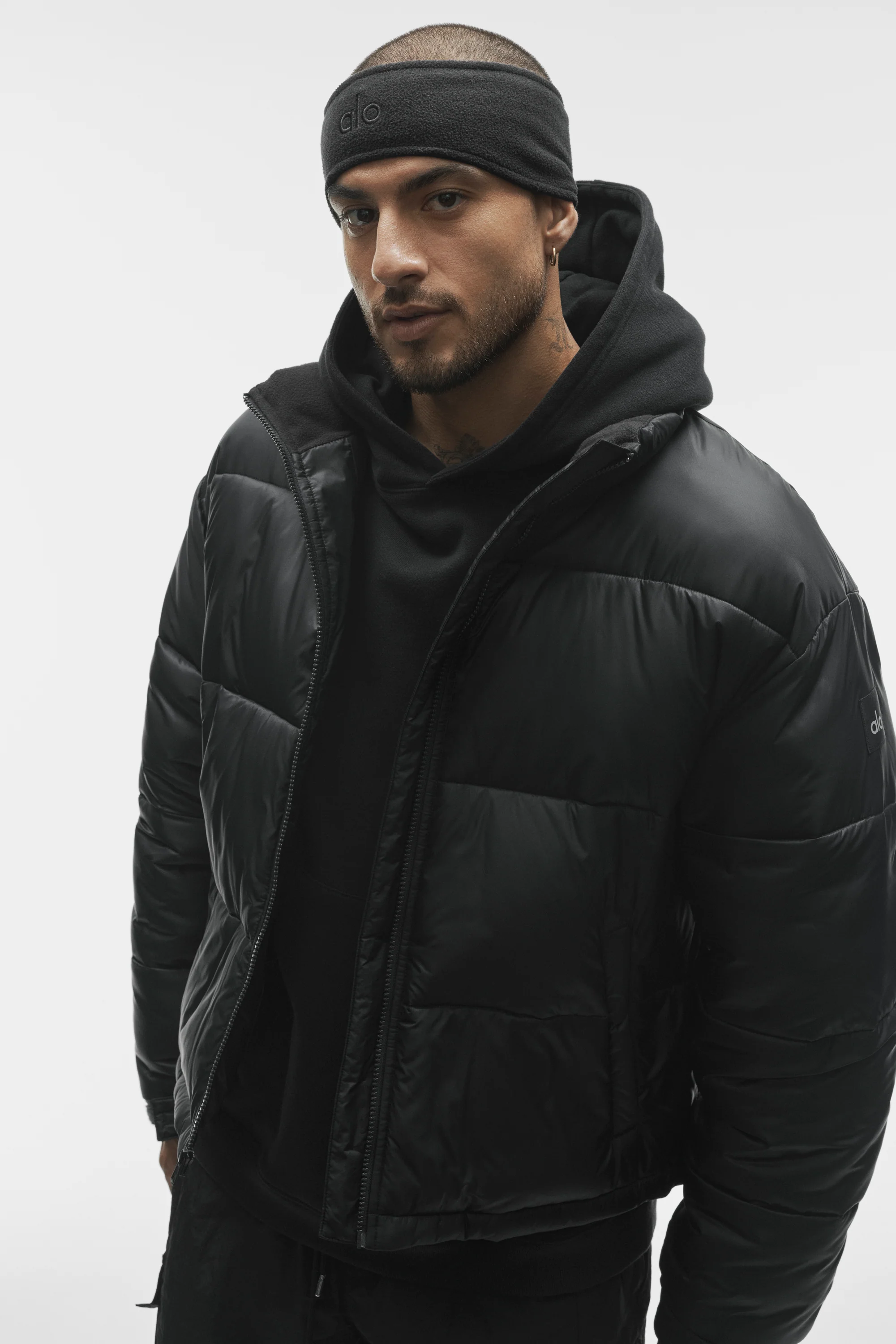 Cold Front Puffer Jacket in Black for Transitional Weather