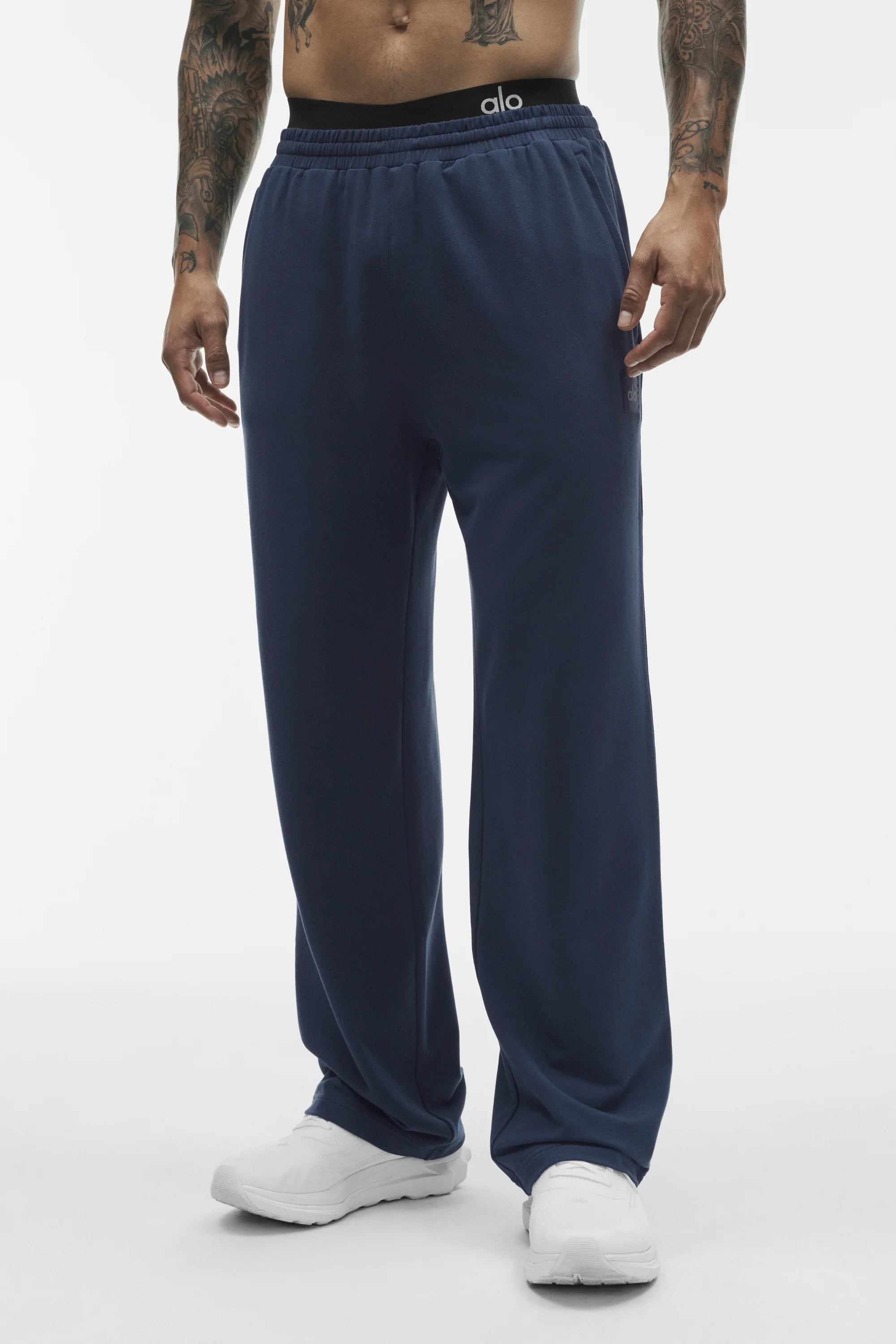 Pantalón Recto Double Take en Azul Marino