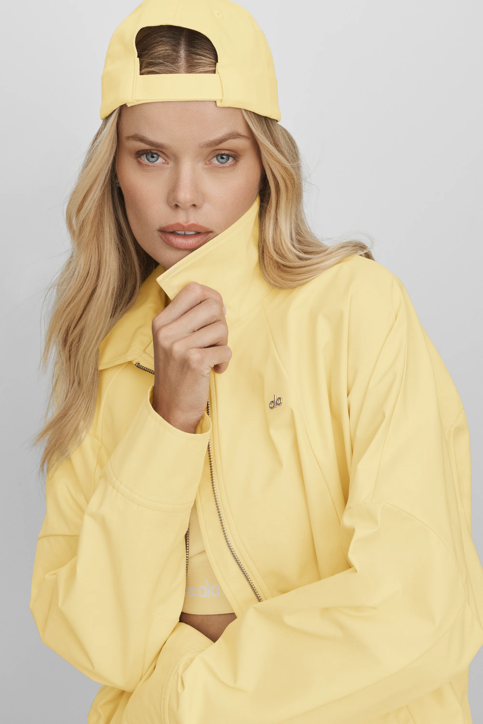 Best Bet Full Zip Jacket in Warm Butter, Relaxed Lightweight Layer