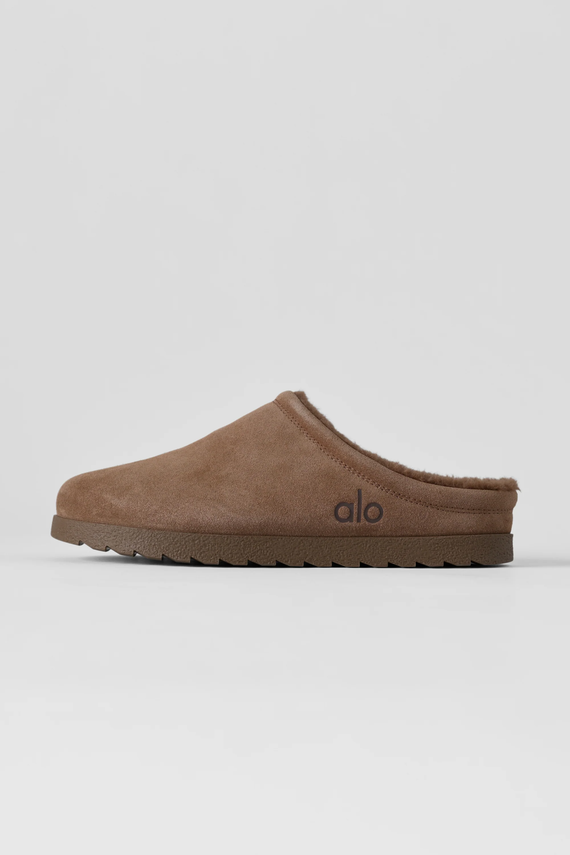 Recovery Slipper in Java Brown with Faux Fur Lining