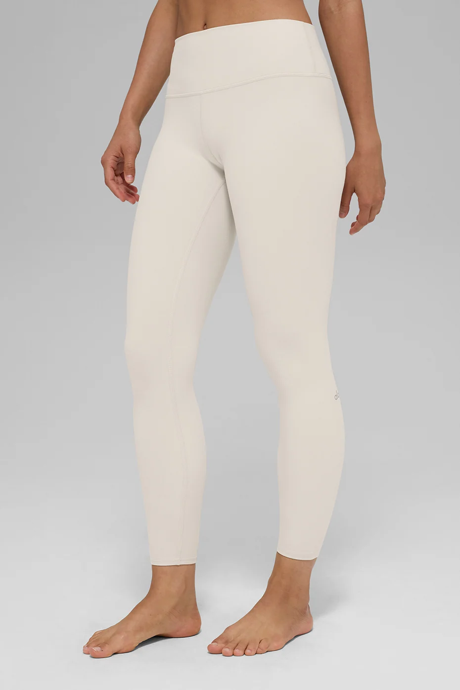 Alosoft High-Waist 7/8 Highlight Leggings in Bone