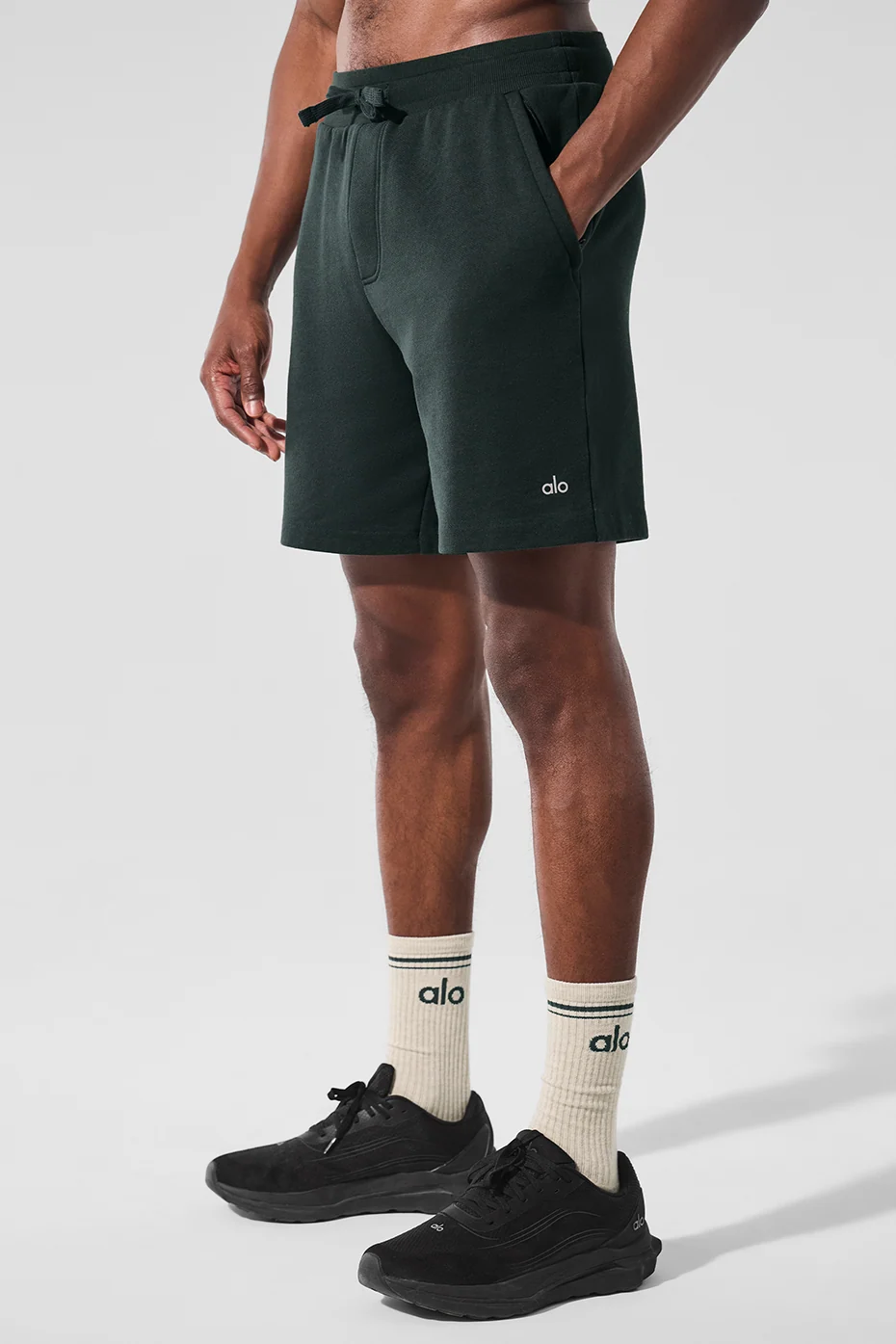 Chill Short in Charcoal Green French Terry