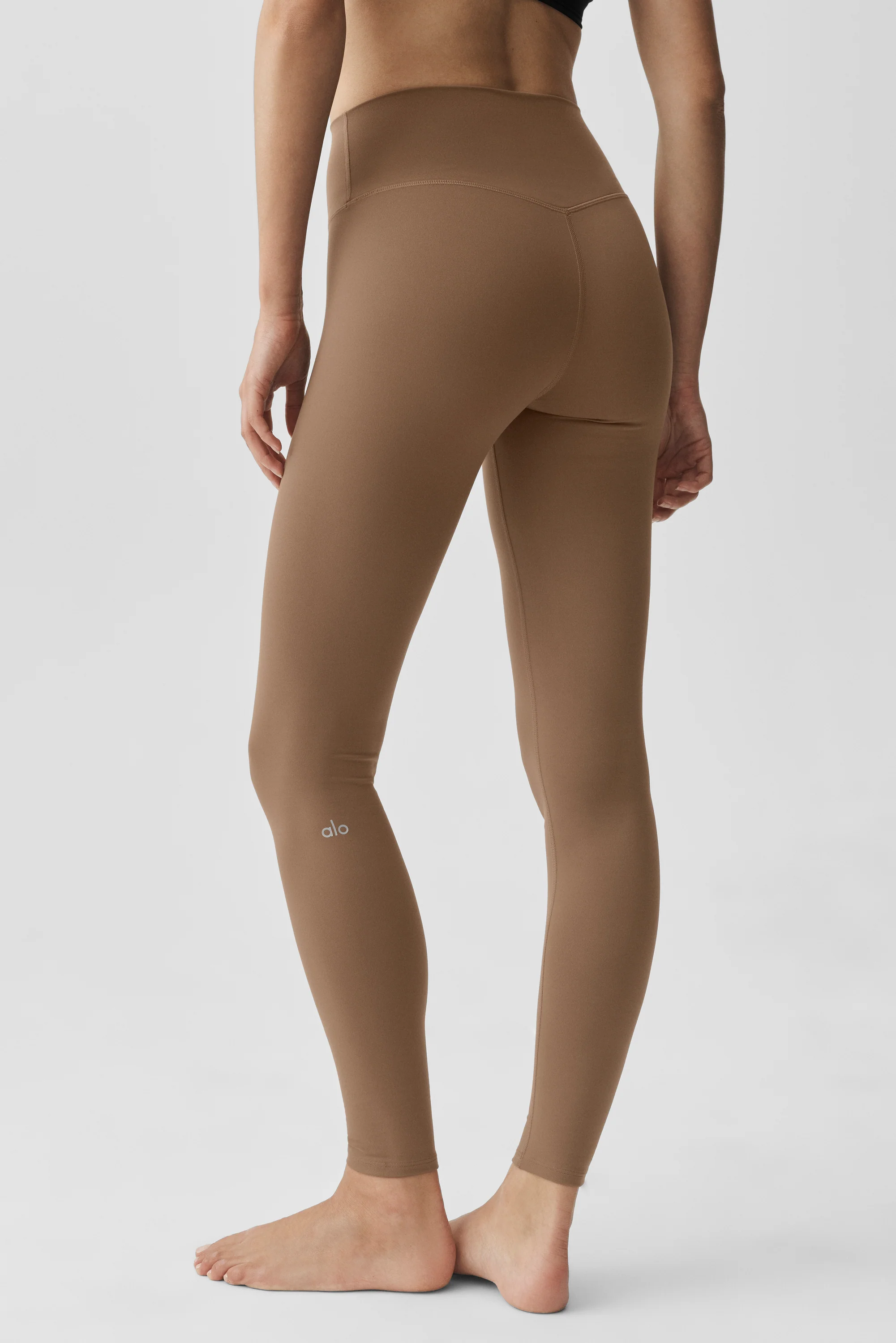 Legging ALO Softsculpt de Cintura Alta em Marrom Java