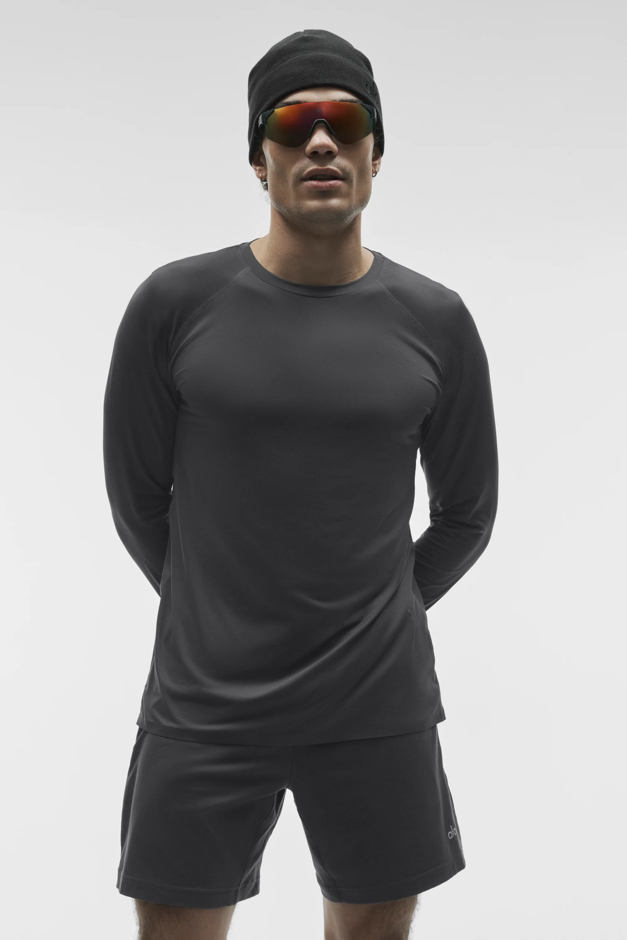 Idol Crewneck Long Sleeve Anthracite Men's Relaxed Fit Top