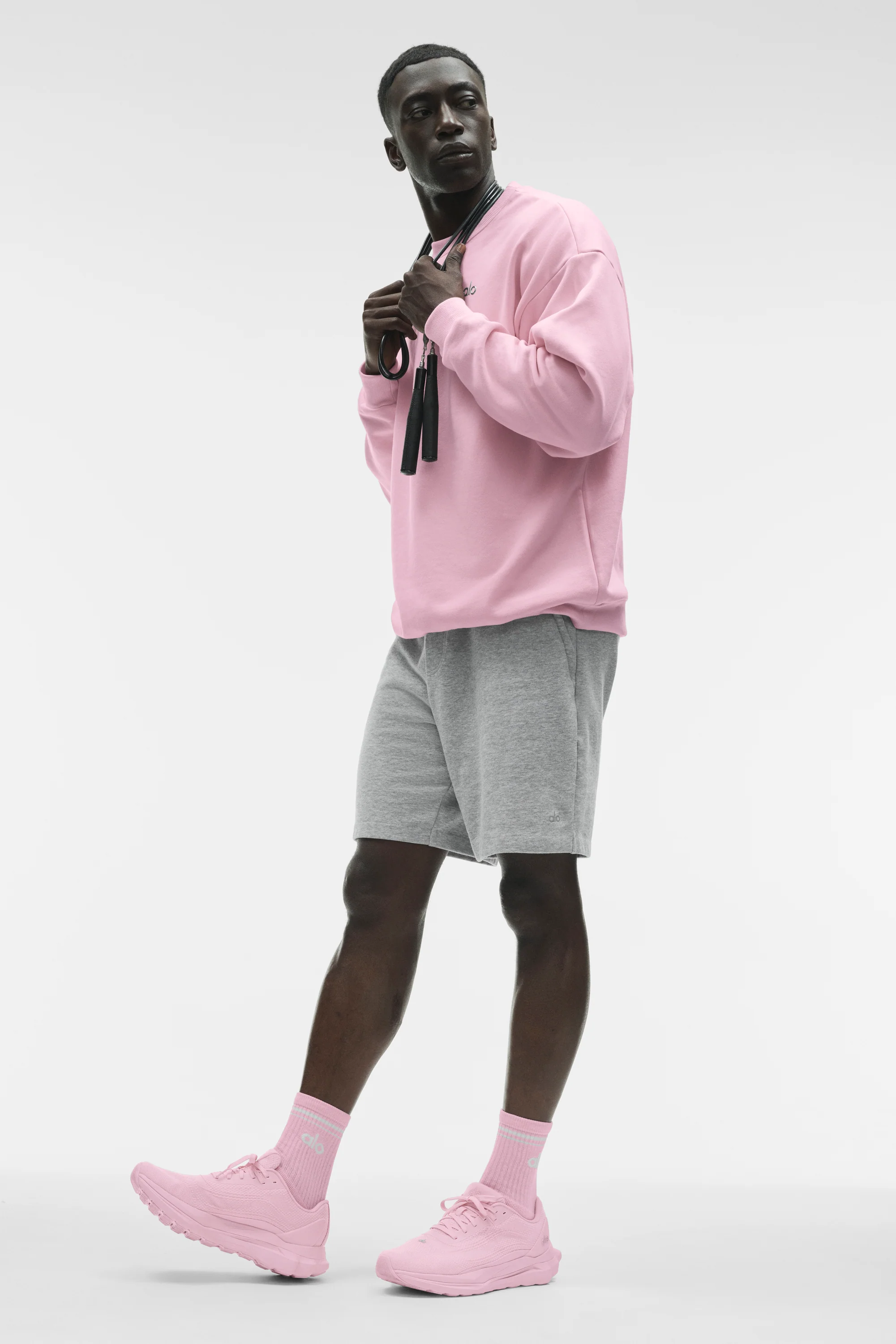 Pull col rond Accolade Pink Marshmallow pour homme