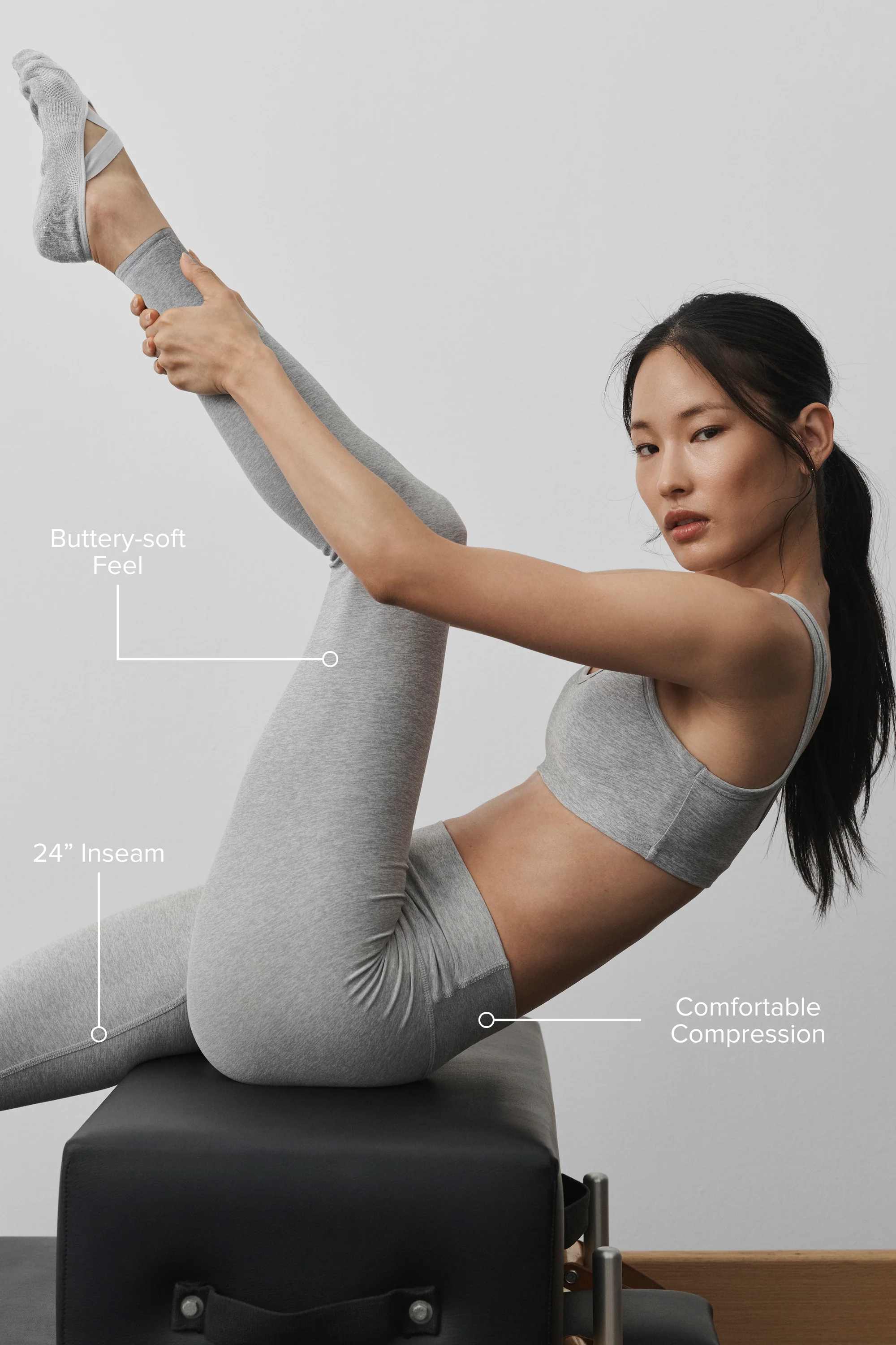 Alosoft High-Waist 7/8 Highlight Legging Vintage Athletic Heather