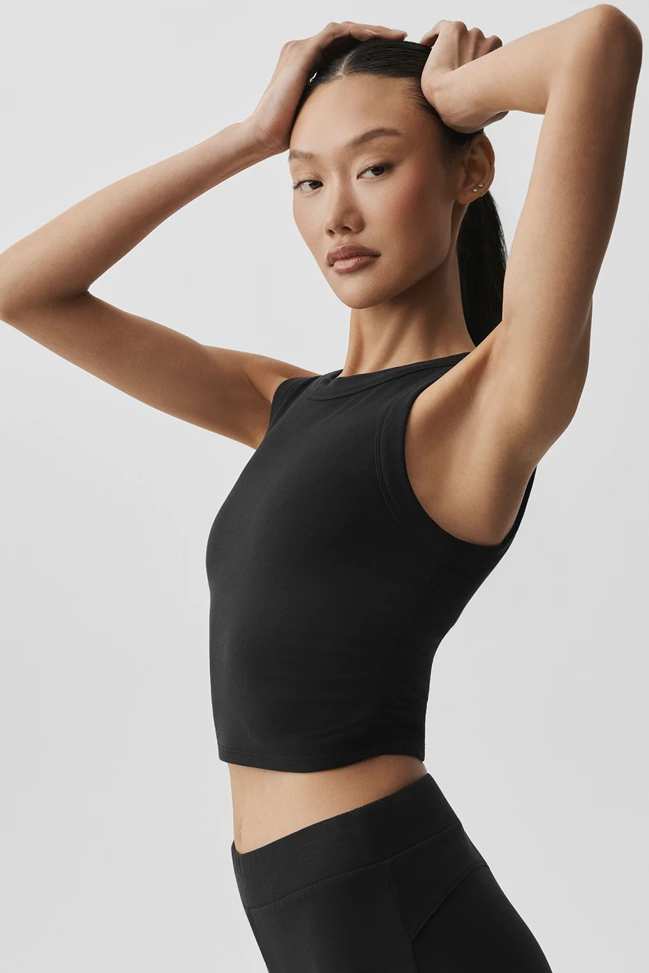 Sway Bra Tank i sort med indbygget bh