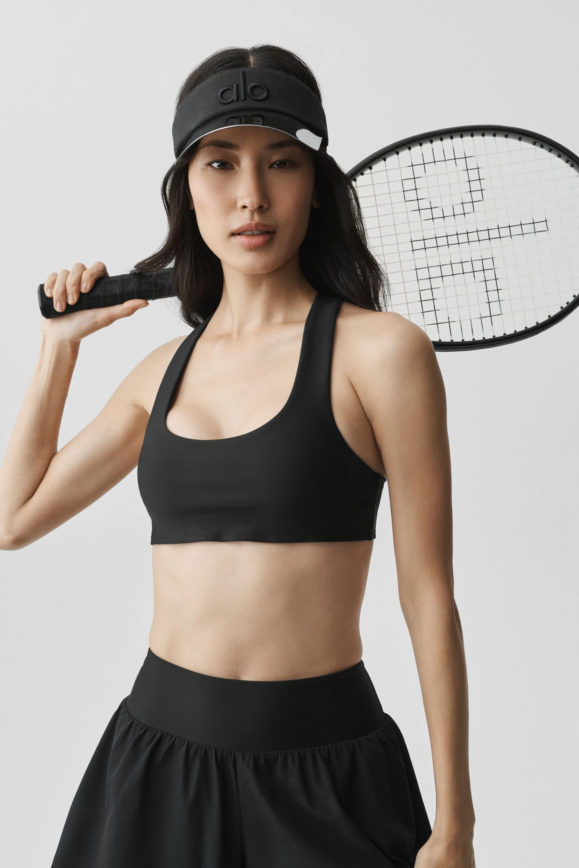 Airlift Solar Visor in Black with Holographic Brim