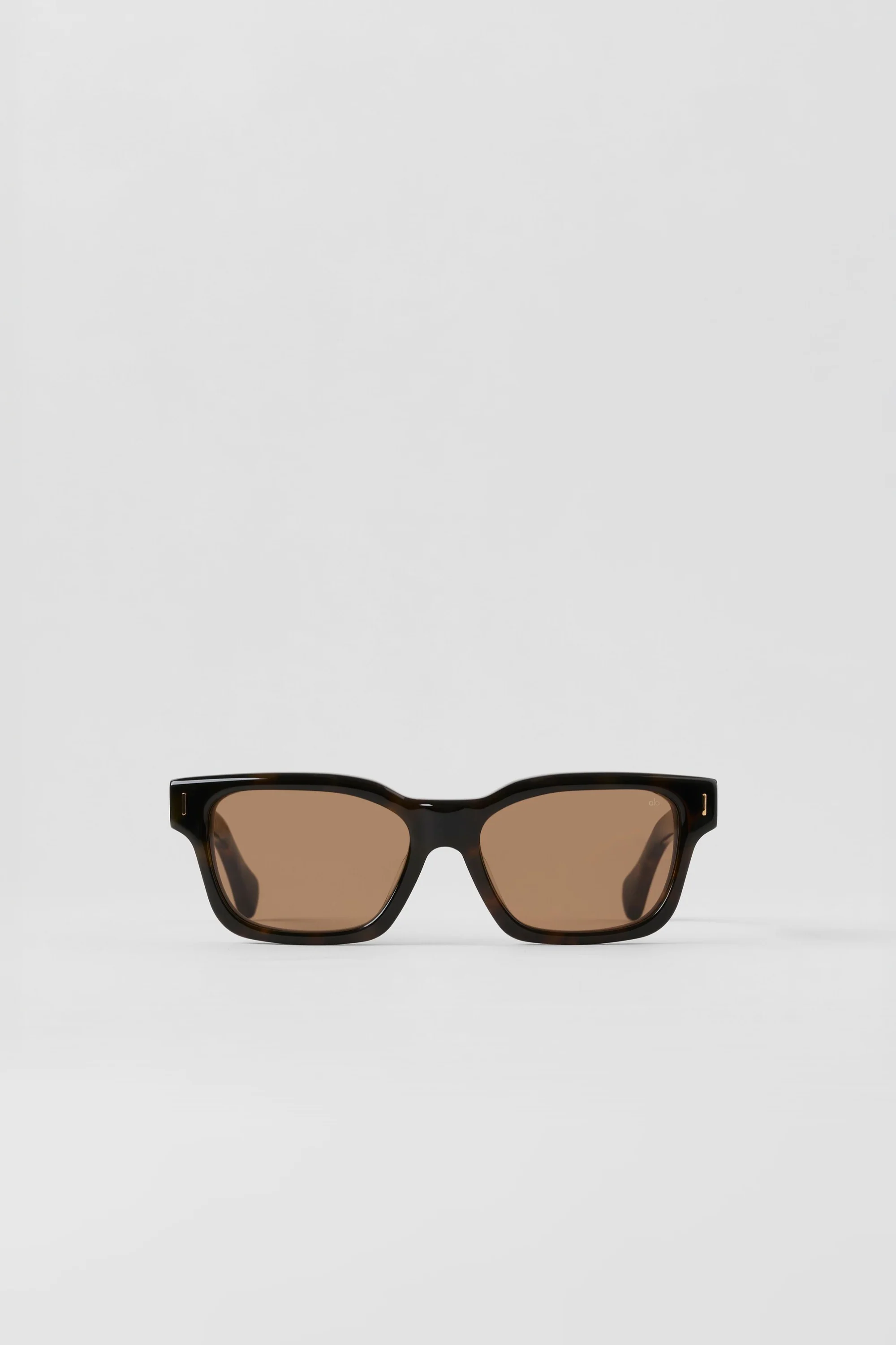 ALO Rectangle Sunglasses in Tortoise Acetate with Brown Lenses