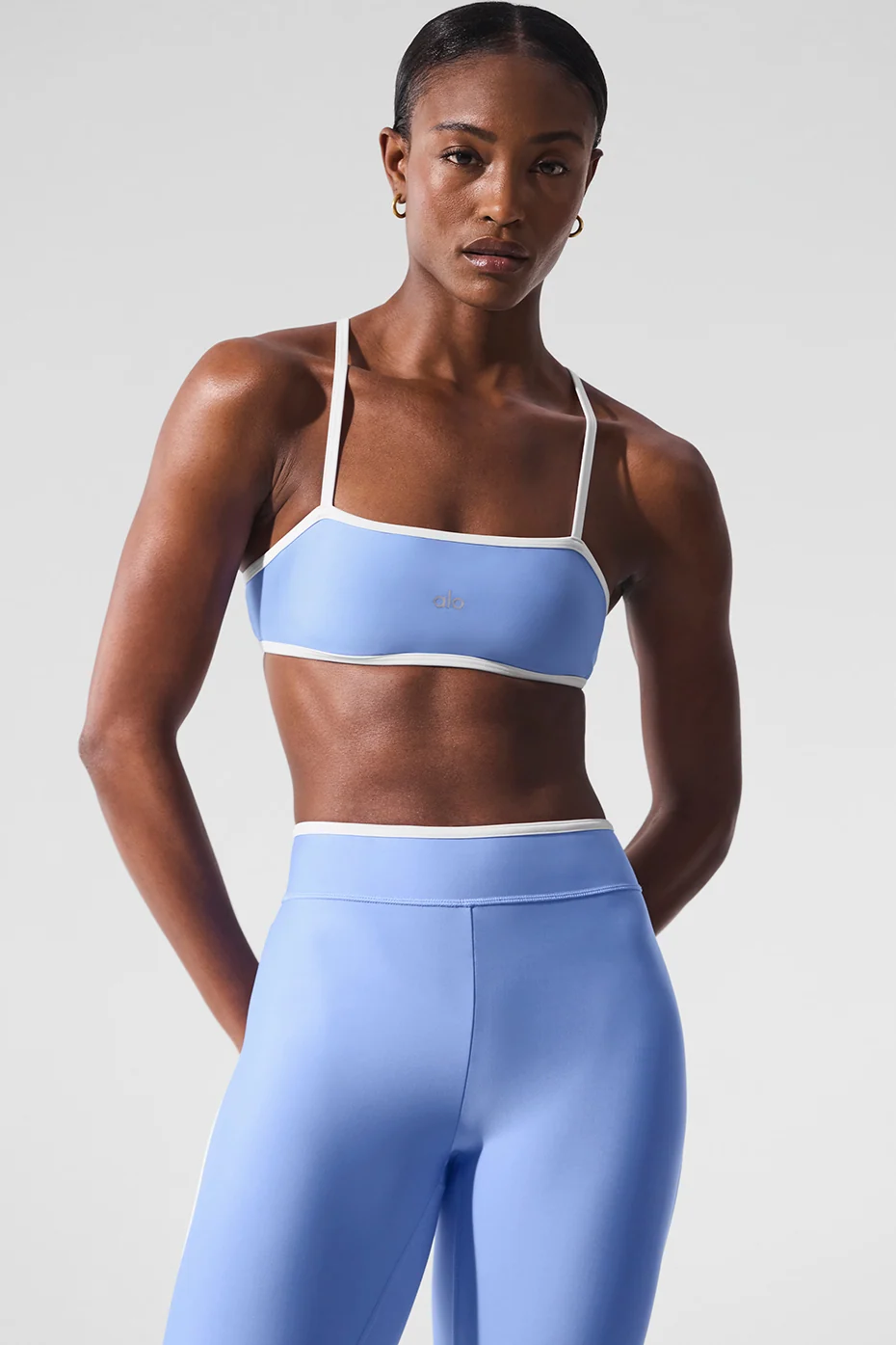 Airlift Charger Bra Crystal Clear Blue White High Compression