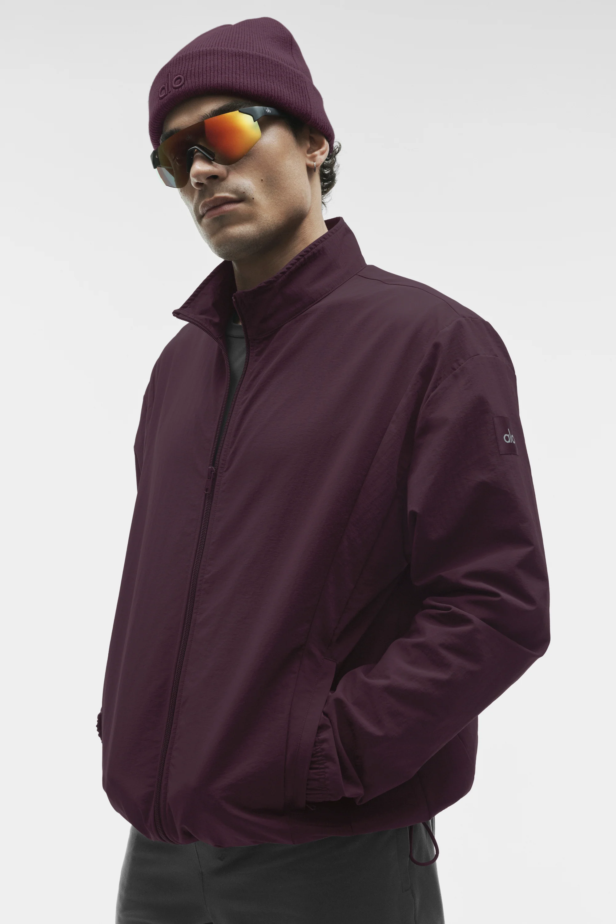 Takeaway Track Full Zip Jacket - Rich Bordeaux