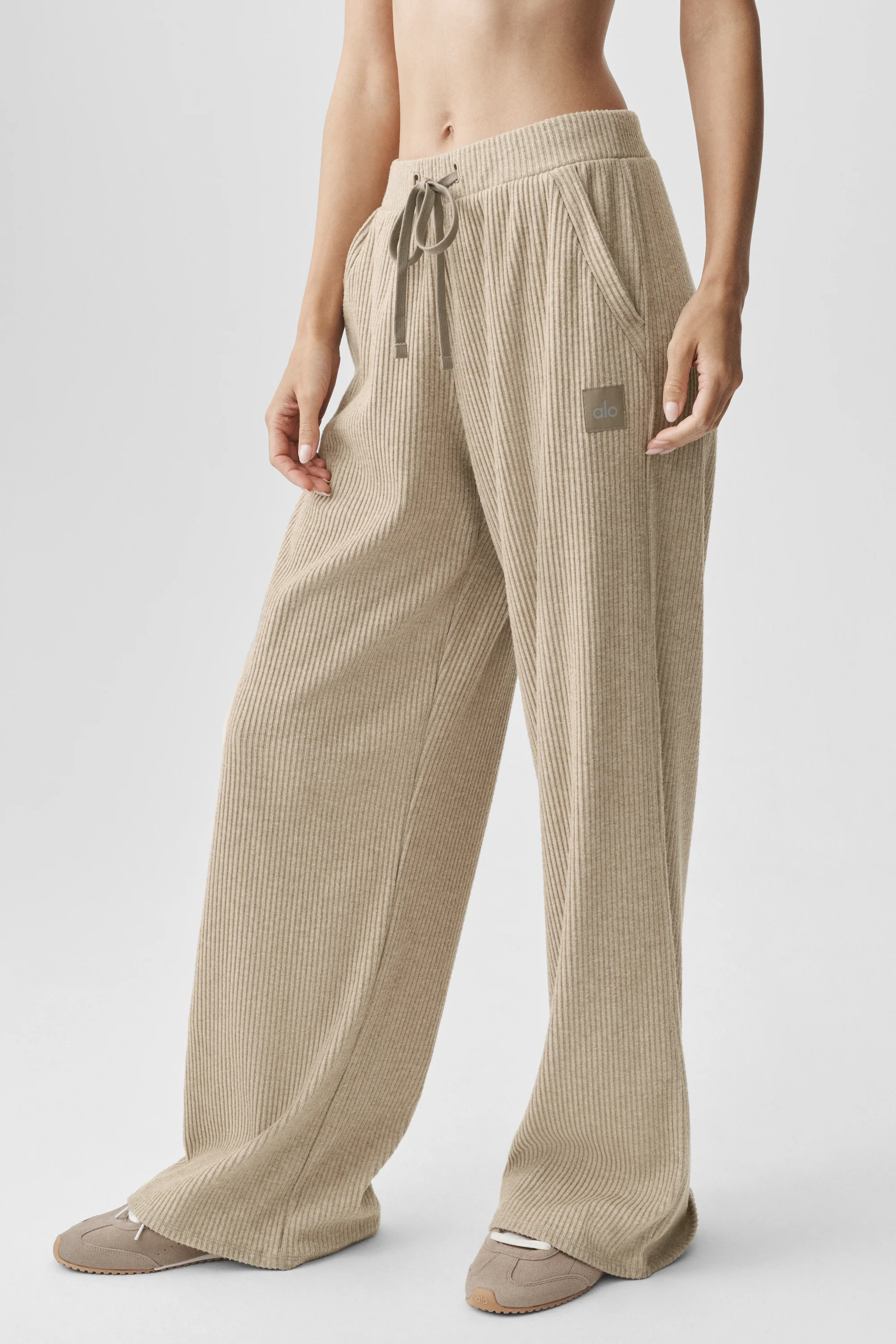 Muse Wide-Leg-Hose in Gravel Heather für Damen