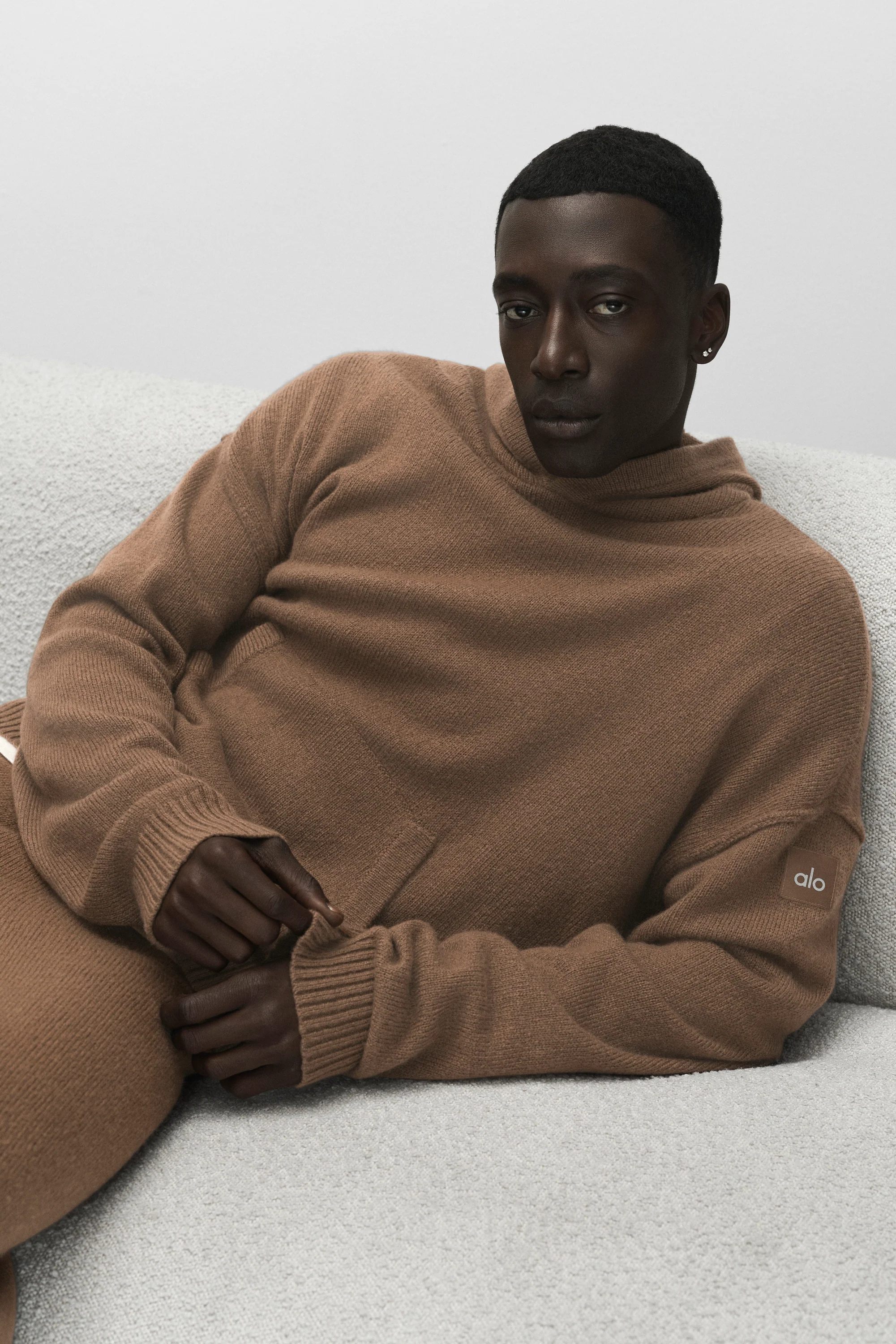 Wool Cashmere New Class Hoodie in Java Brown for Men