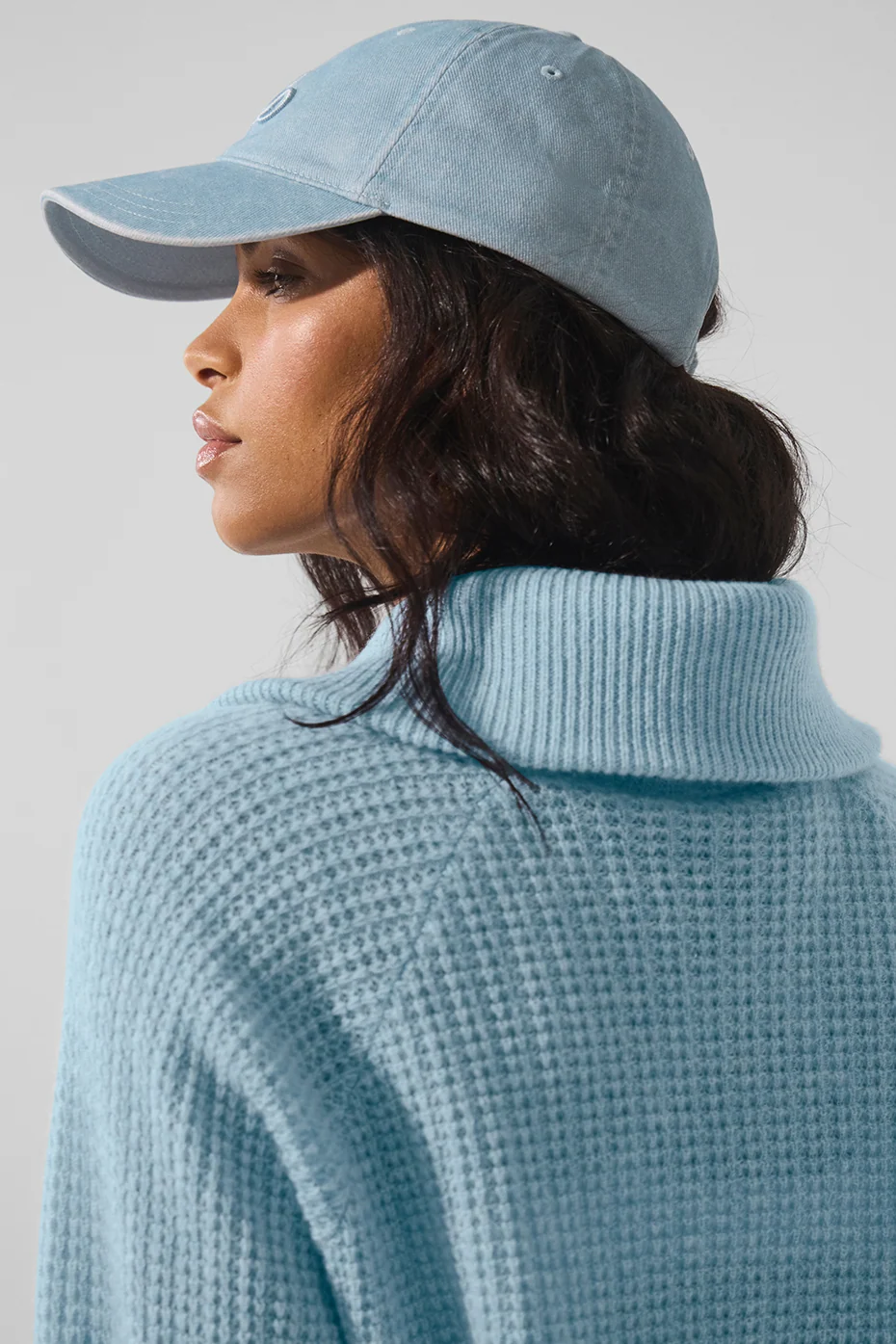 Washed Off-Duty Cap in Light Denim