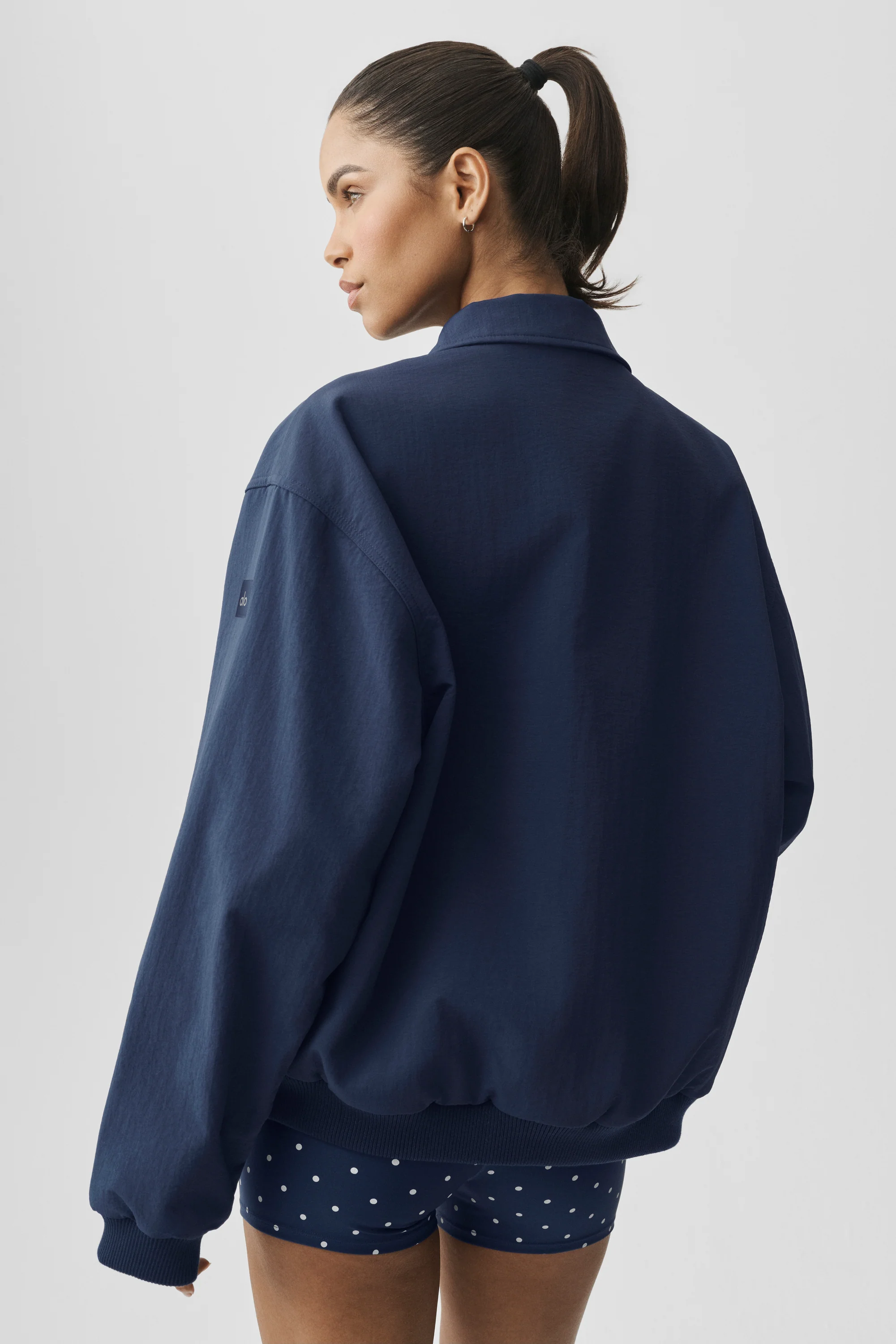 Jaqueta Bomber Duality Marinho com Bolsos com Zíper