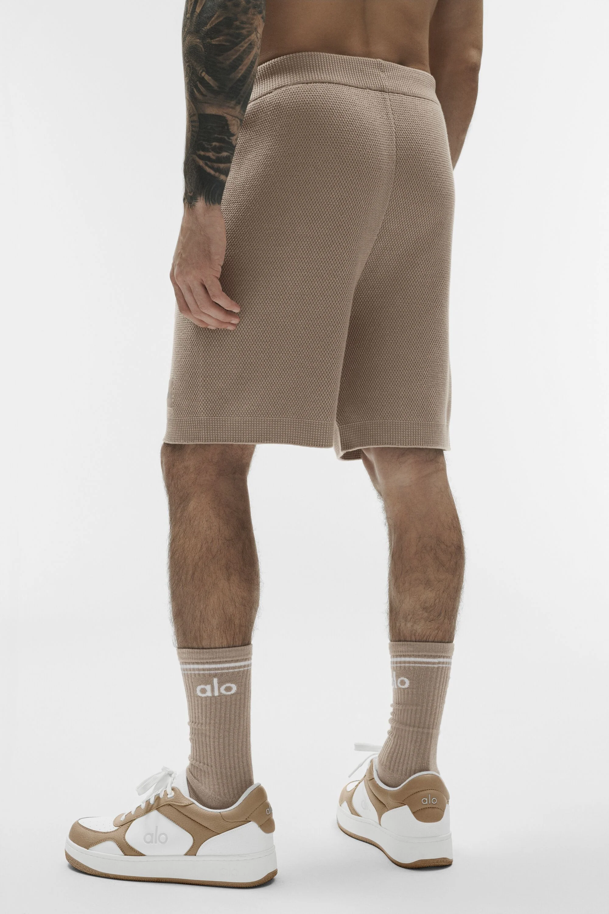 7" Sports Club Sweater Knit Short in Gravel