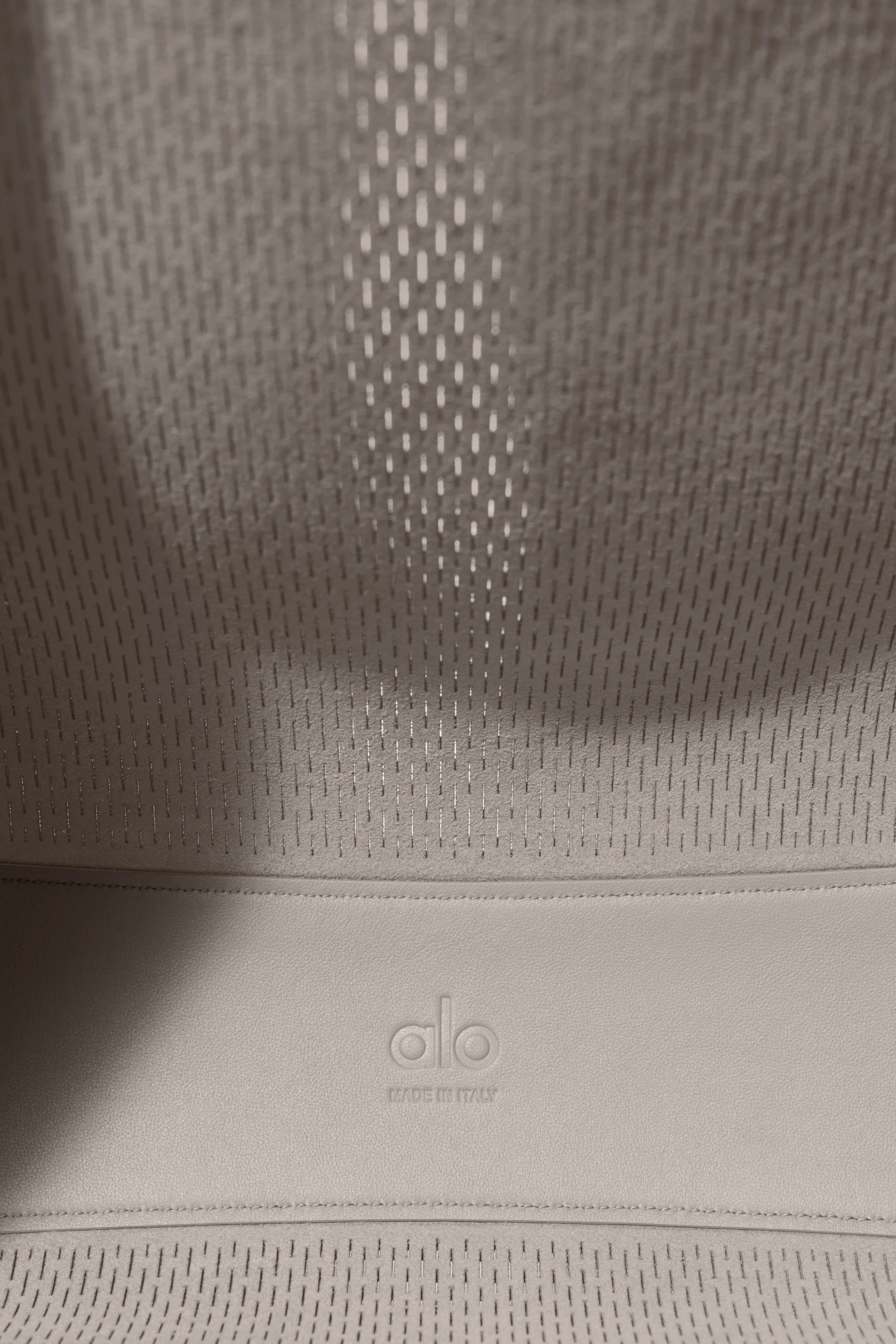 ALO Leather Mesh Tranquility Tote in Warm Grind