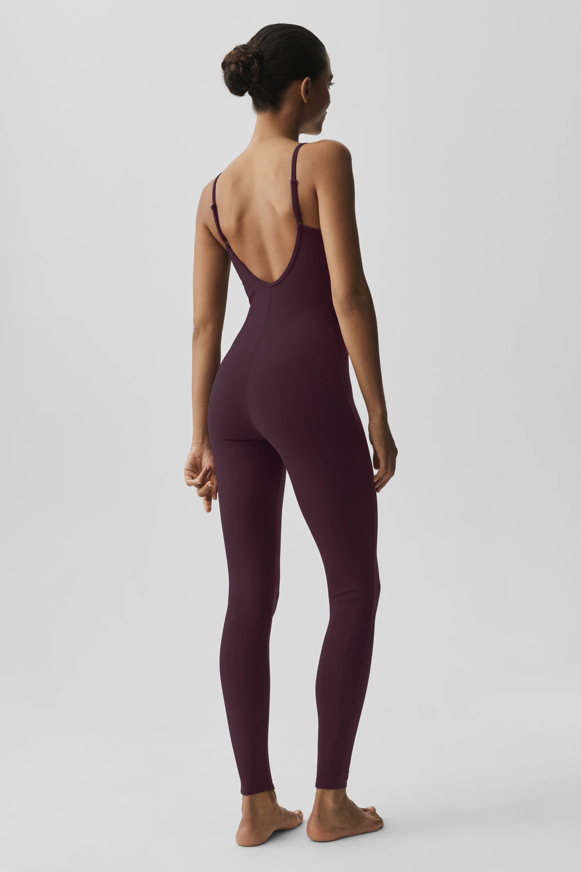 Airbrush One And Done Onesie in Rich Bordeaux, Full-Length One-Piece