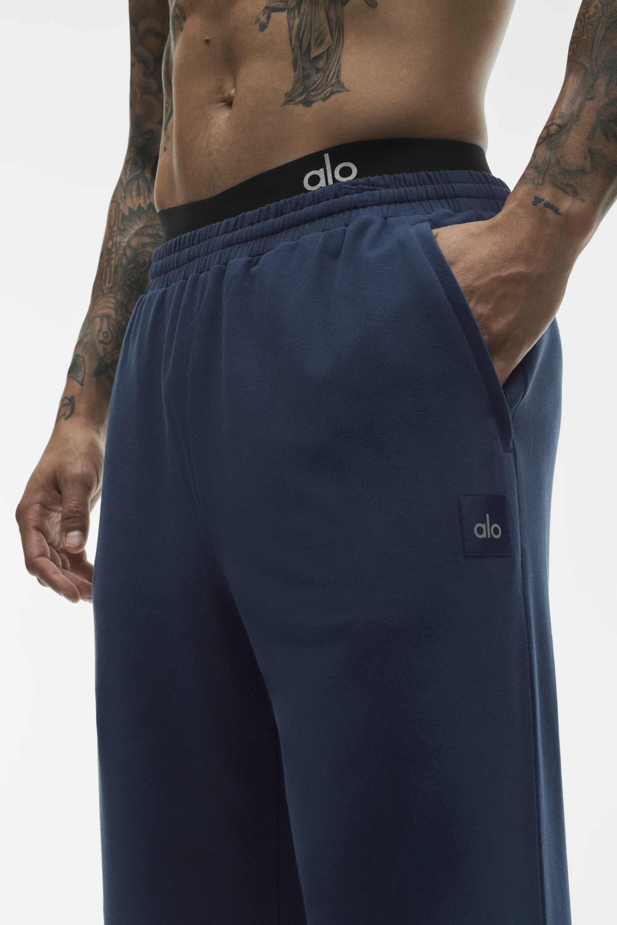Pantalón Recto Double Take en Azul Marino