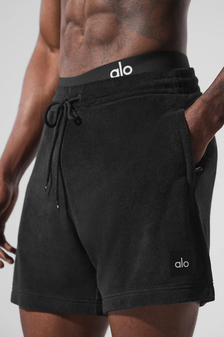 Pantalón corto de rizo 7" Coastal - Negro