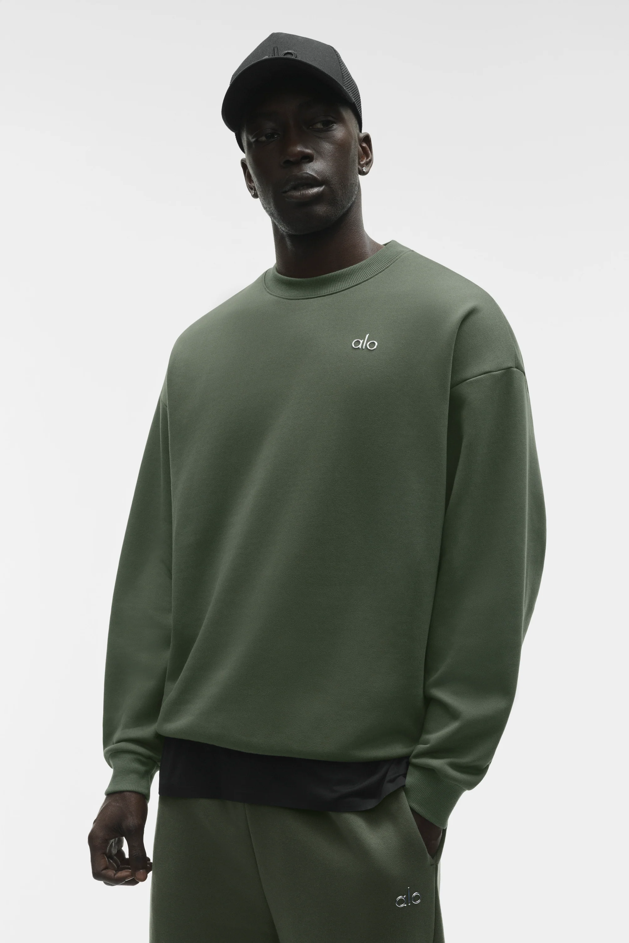 Accolade Crewneck-Pullover in Bamboo Green für Herren