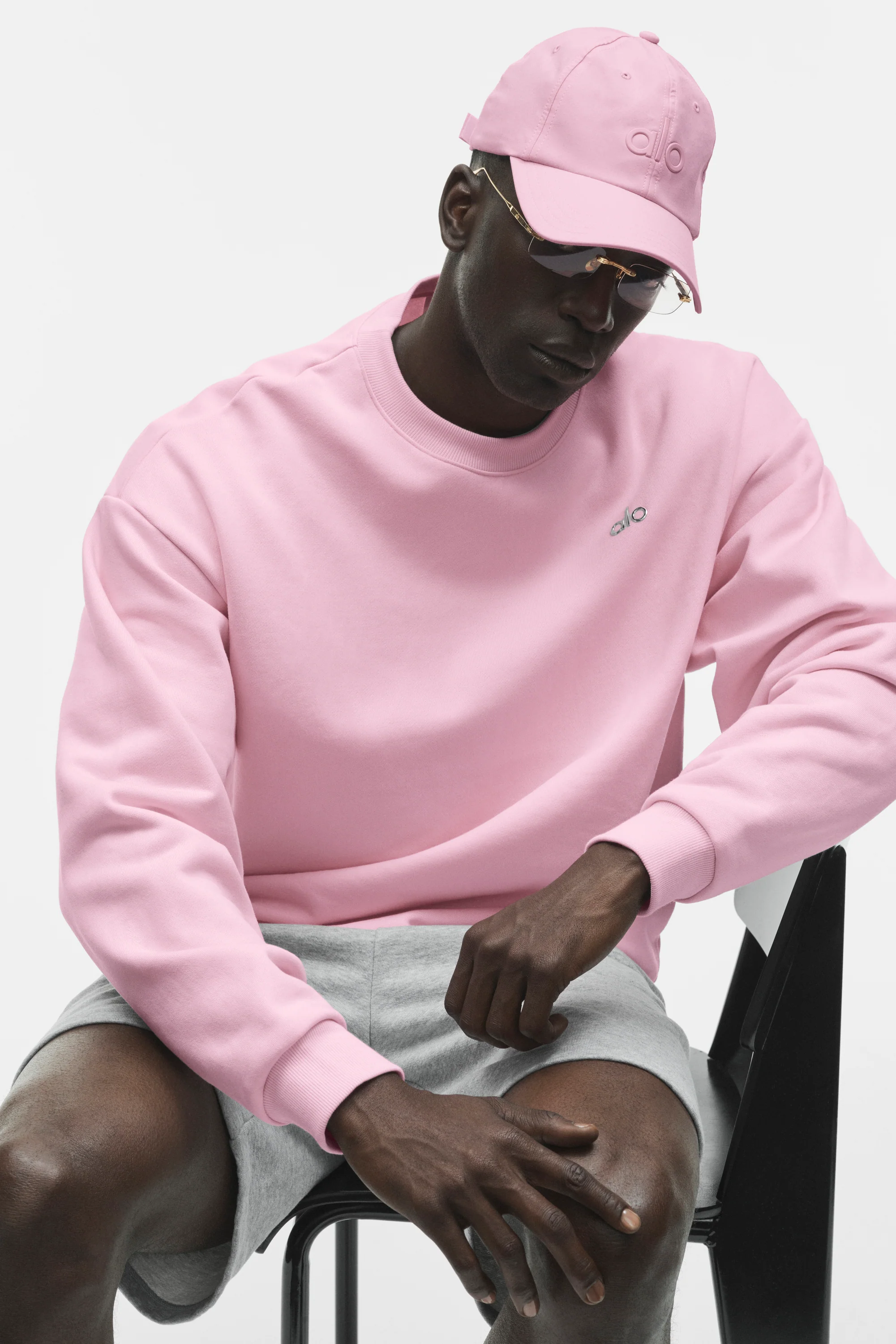 Performance Off-Duty Cap in Pink Marshmallow with Curved Brim