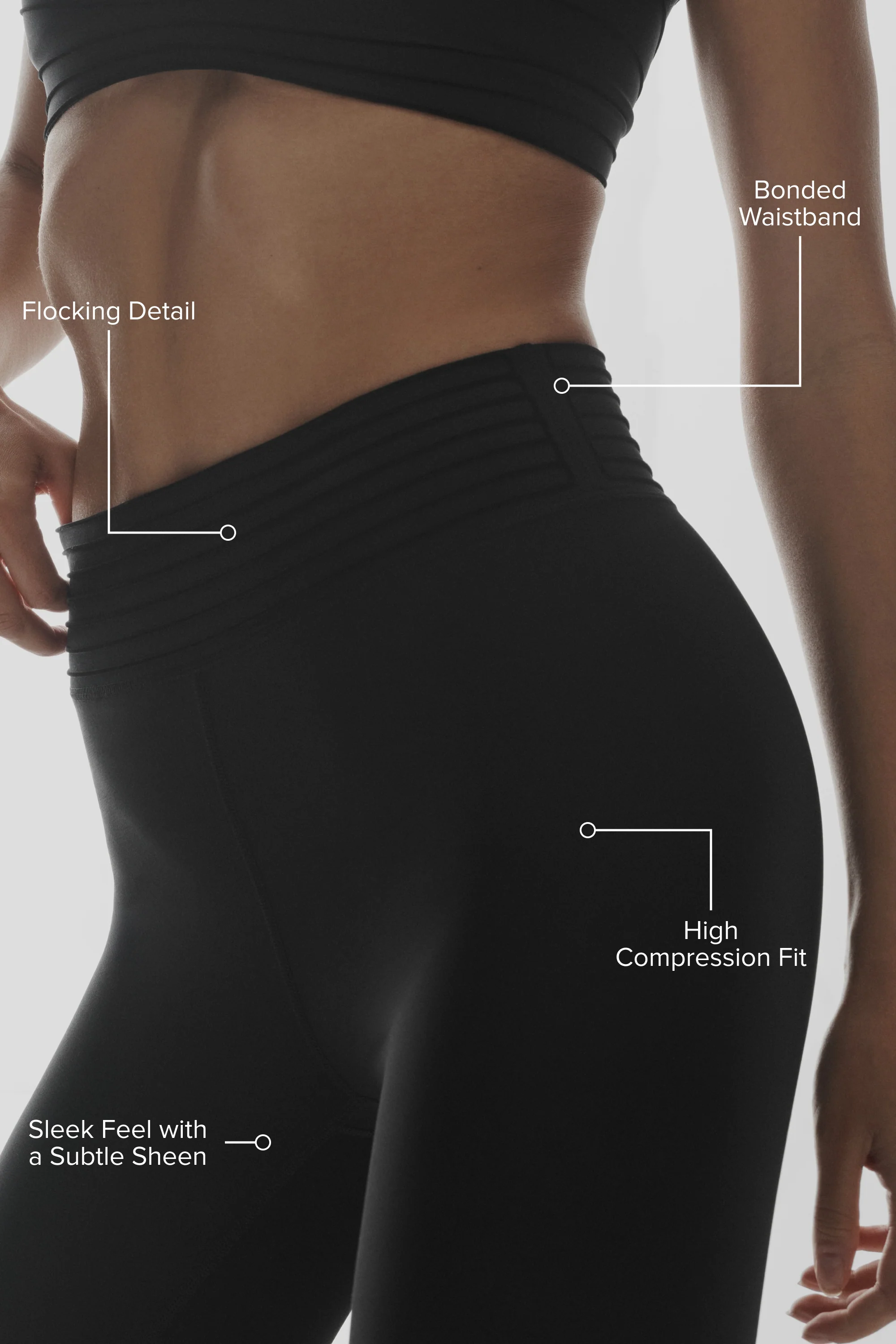 Airlift High-Waist 7/8 Lotus Legging in Black