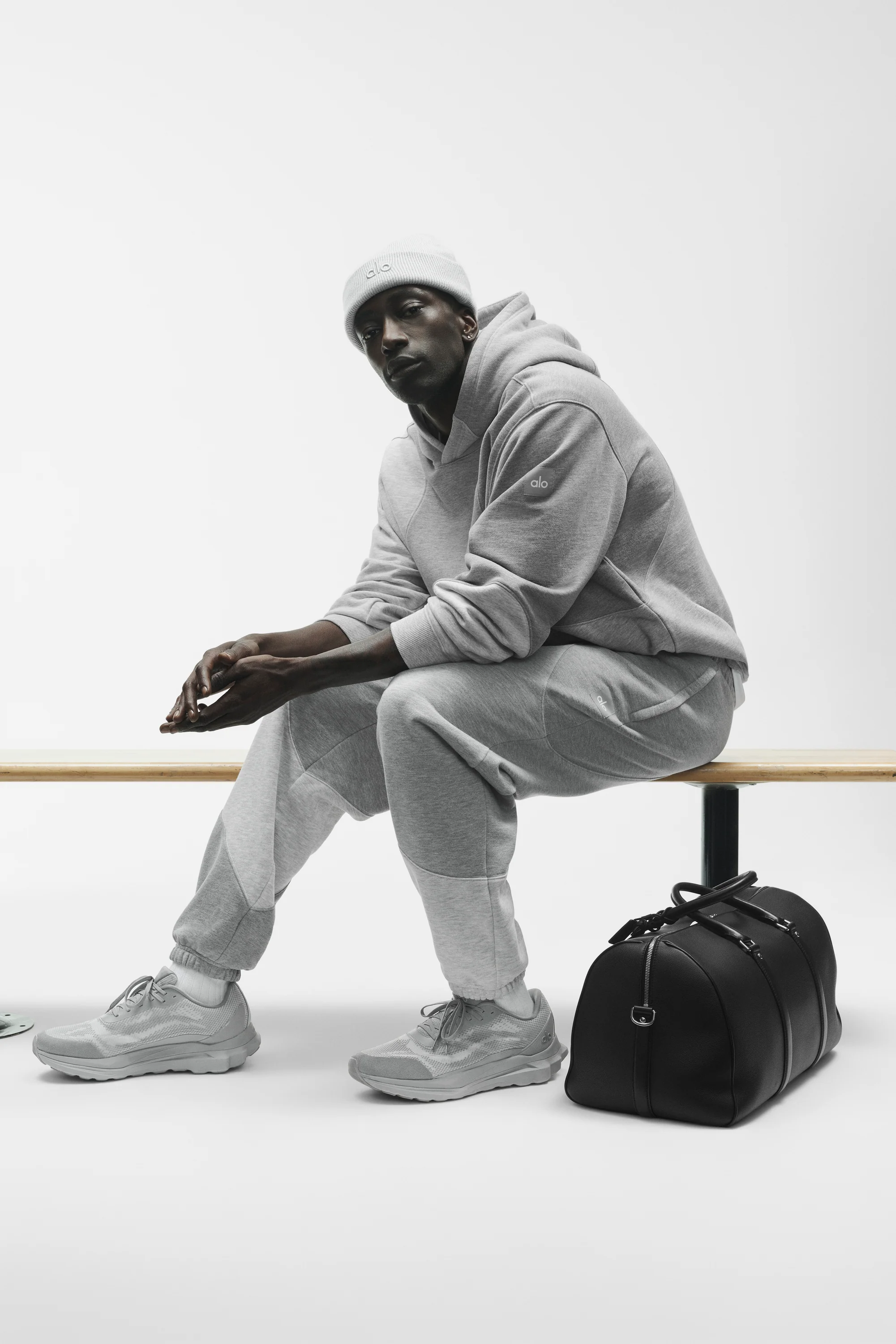 Make Waves Sweatpant for Men in Athletic Heather Grey Tonal