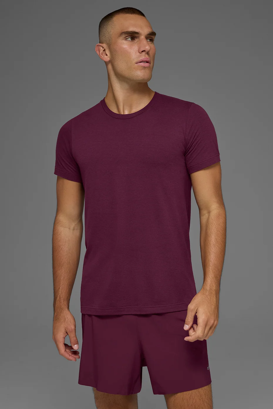 Triumph Tee in Burgundy, Relaxed Fit Classic Men's Tee