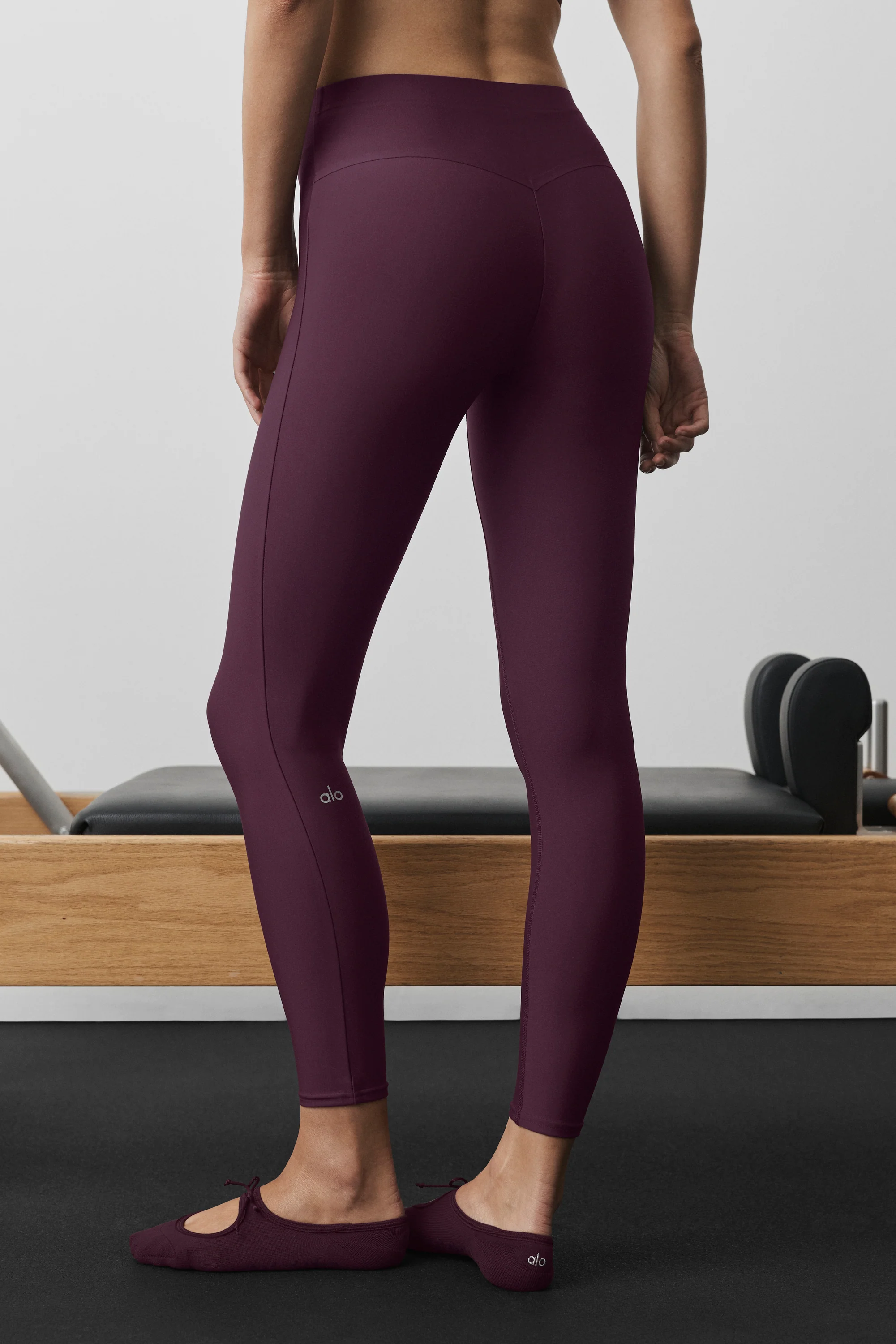Airlift High-Waist 7/8 Techlux Legging in Rich Bordeaux