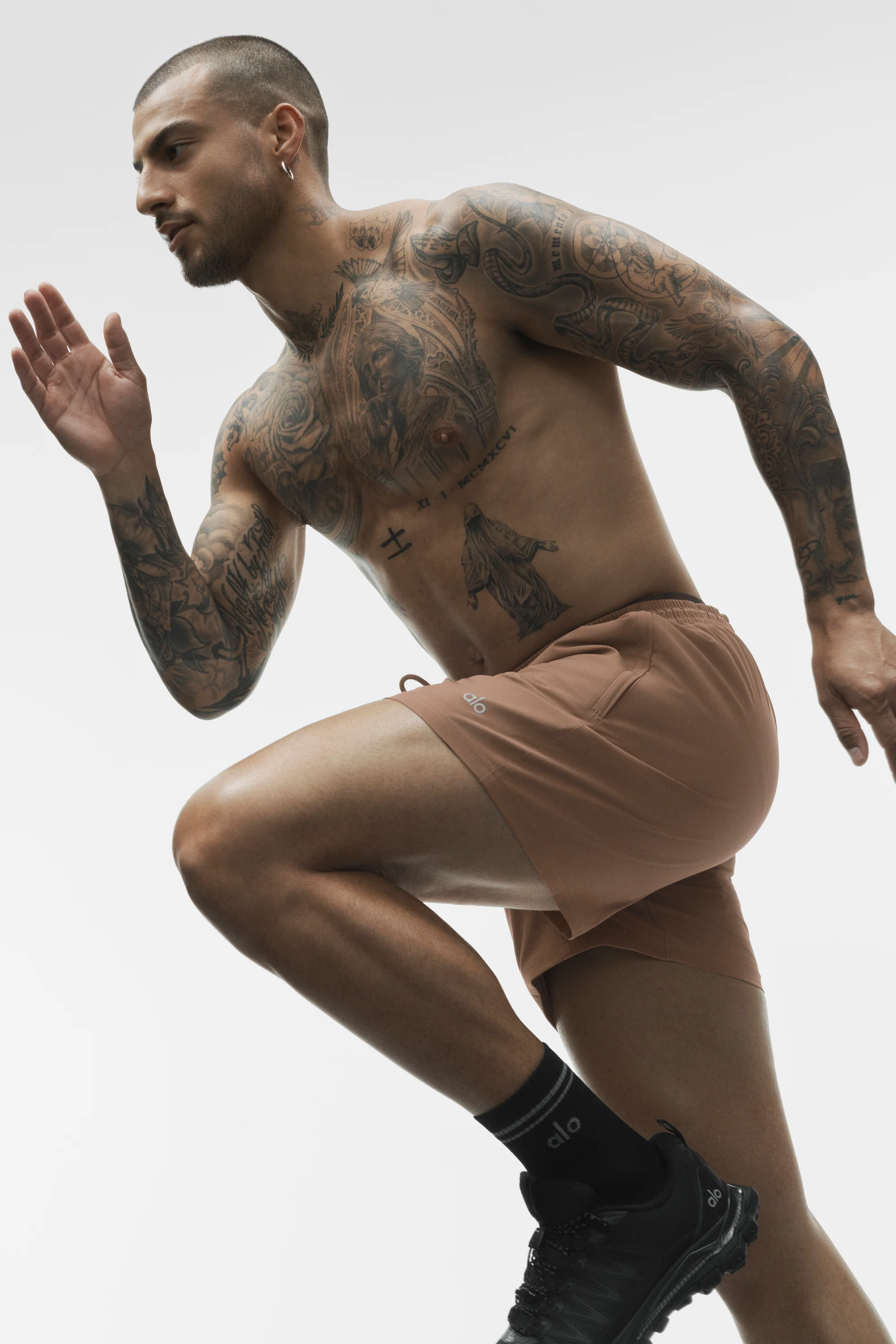 5" Circuit Short in Java Brown for Men