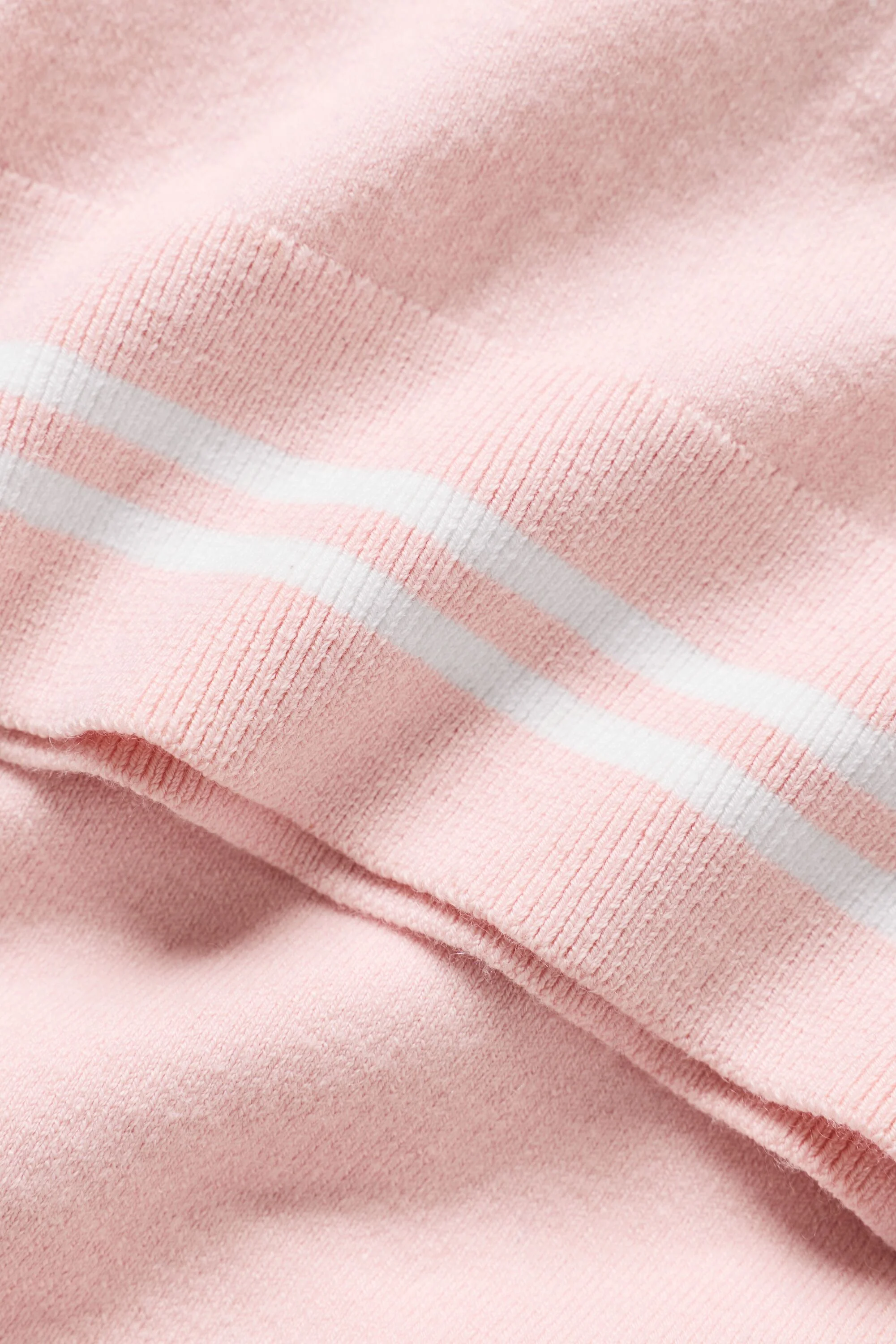 Cotton Cashmere My Serve Short Sleeve Top in Sundrenched Pink/White