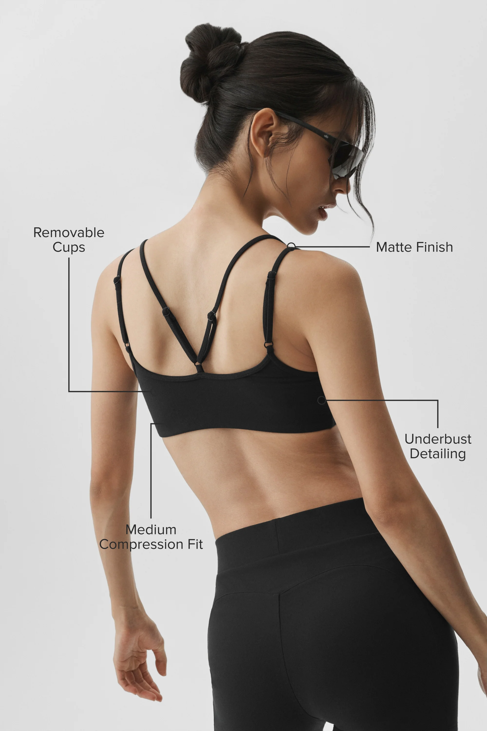 Airbrush Aura-bh i sort: yogabh med medium kompression