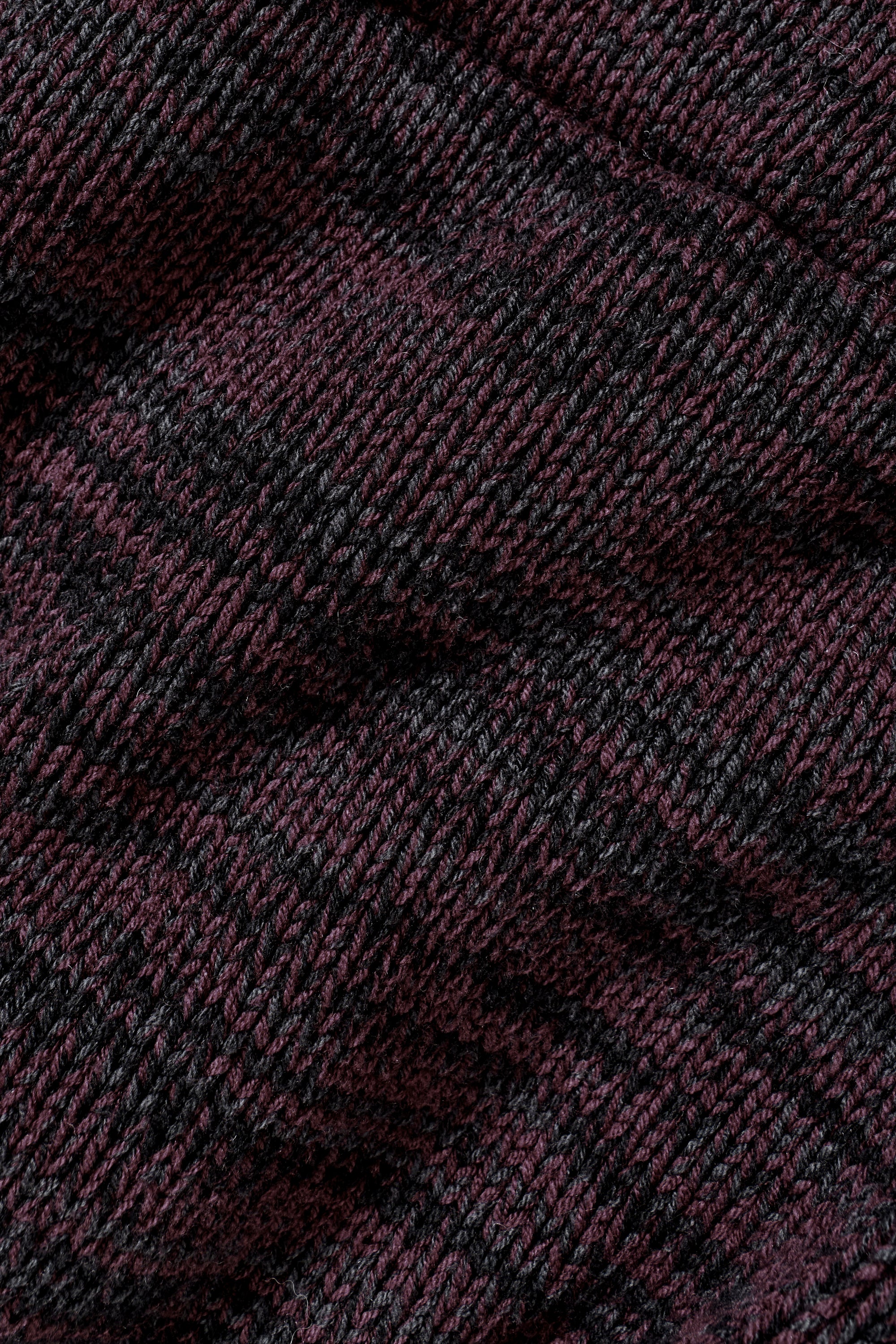 Stage Sweater Puffer  - Rich Bordeaux Multi