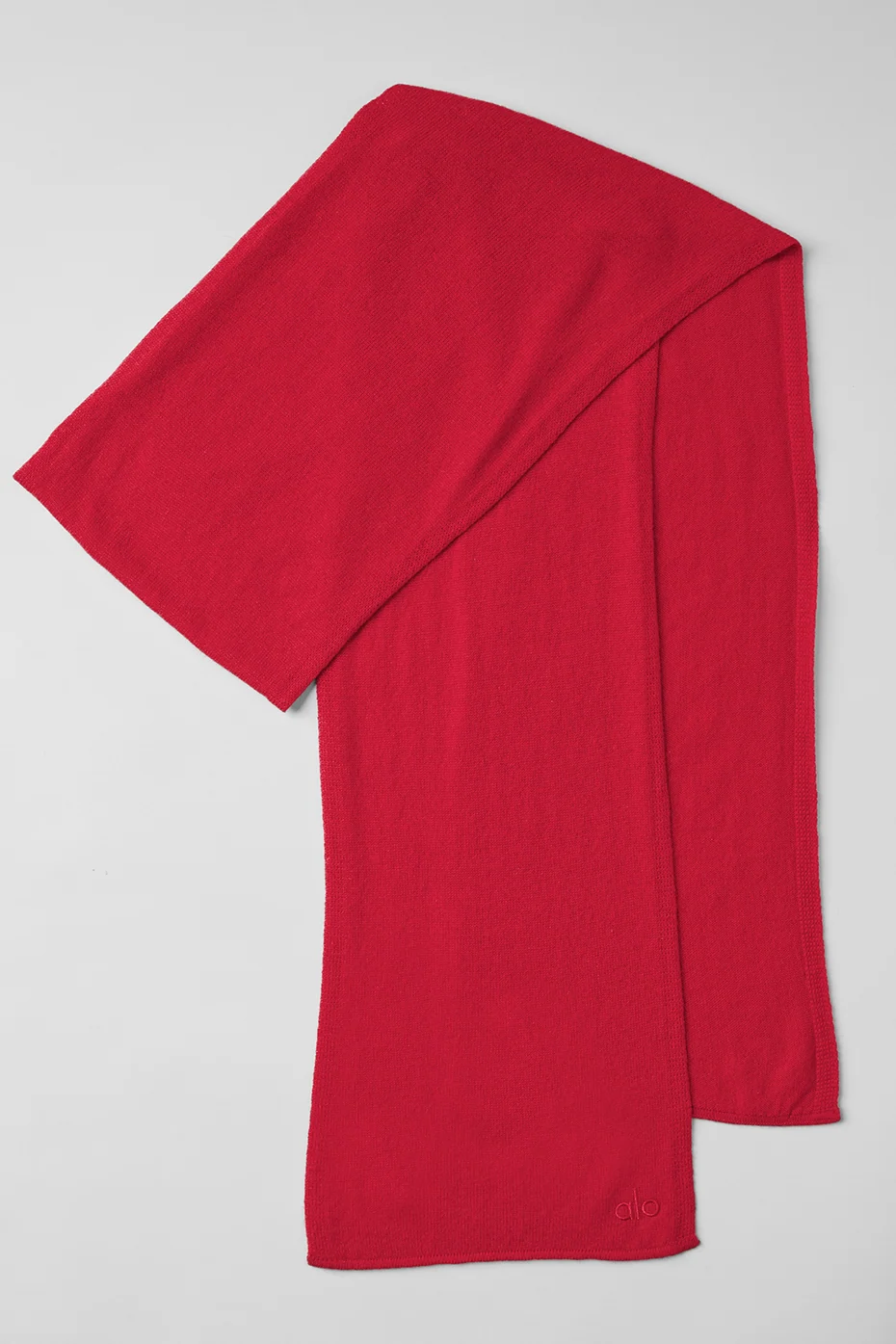 Kuscheliger Kaschmir-Schal Light Frosted in Red Ribbon