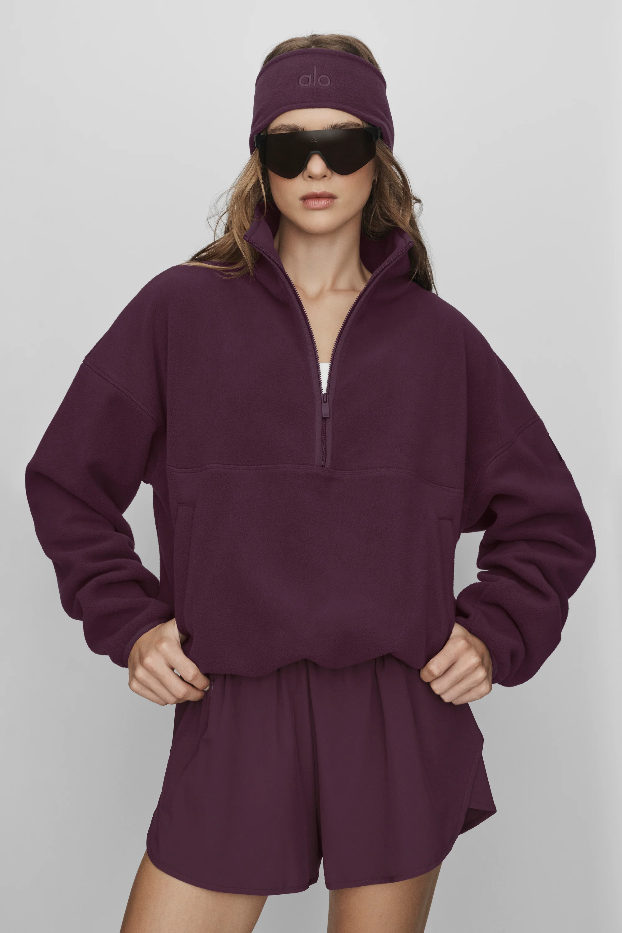 Polar Fleece Retreat Cover Up Rich Bordeaux