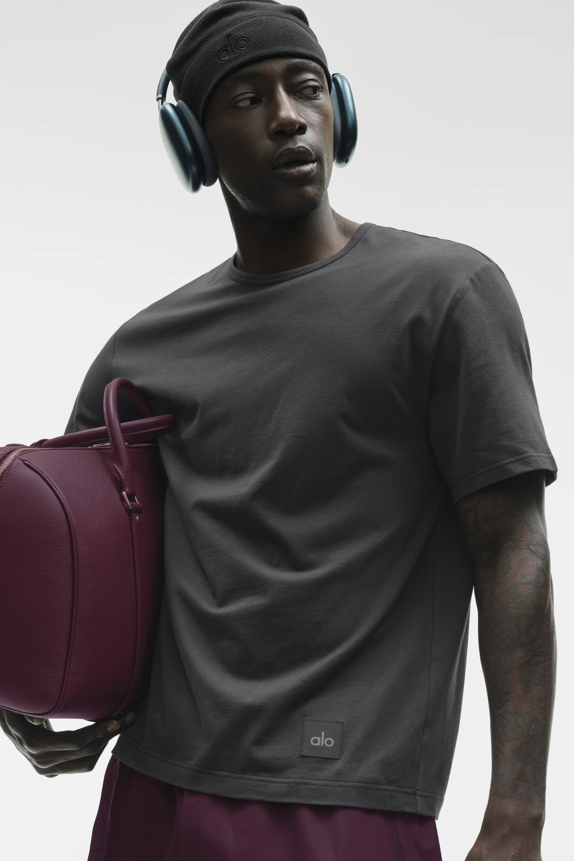 Street Essential Tee Anthracite Relaxed Cotton Blend Men's Top