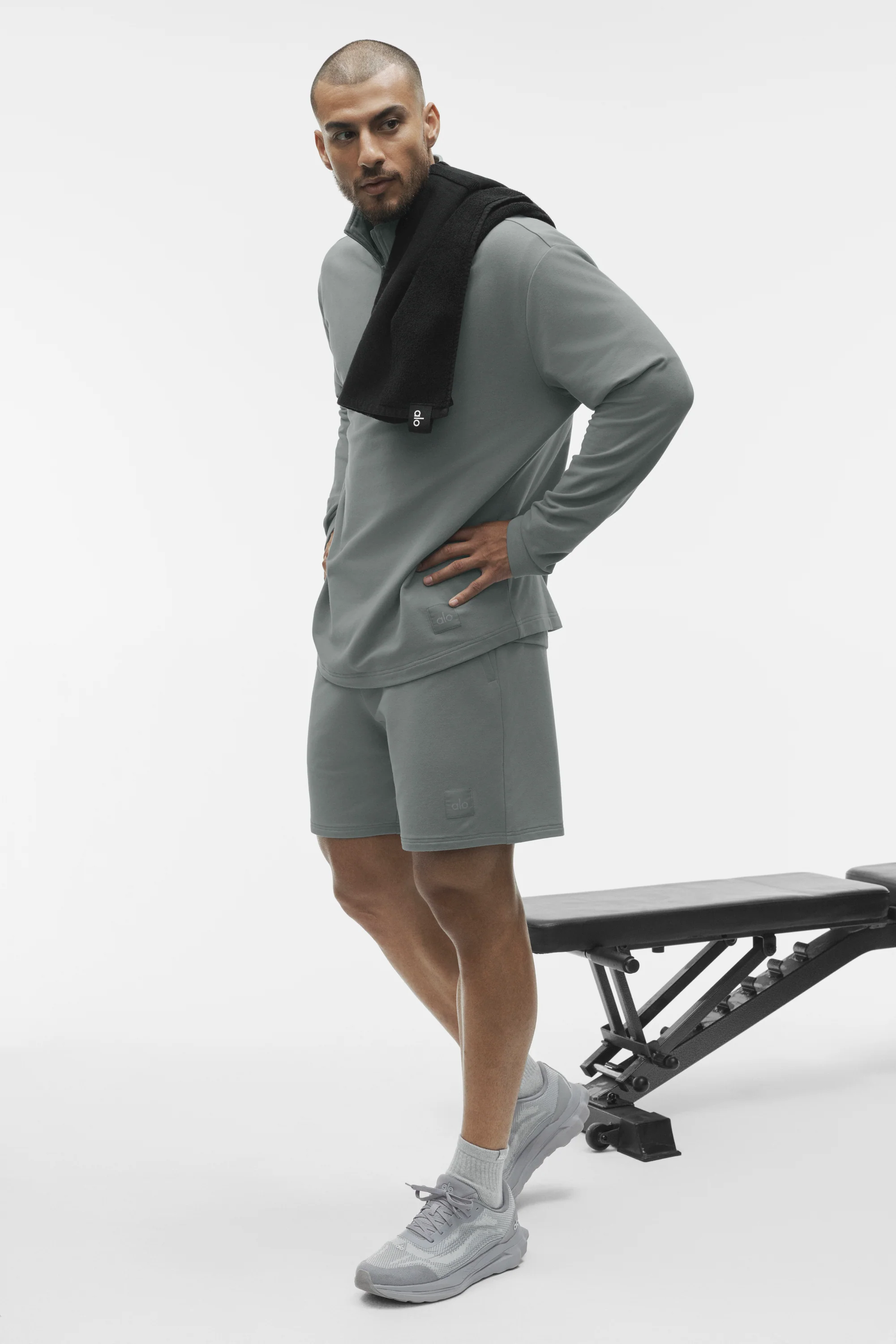 7 Inch Double Take Short in Monument Ultra-Soft Midweight Fabric