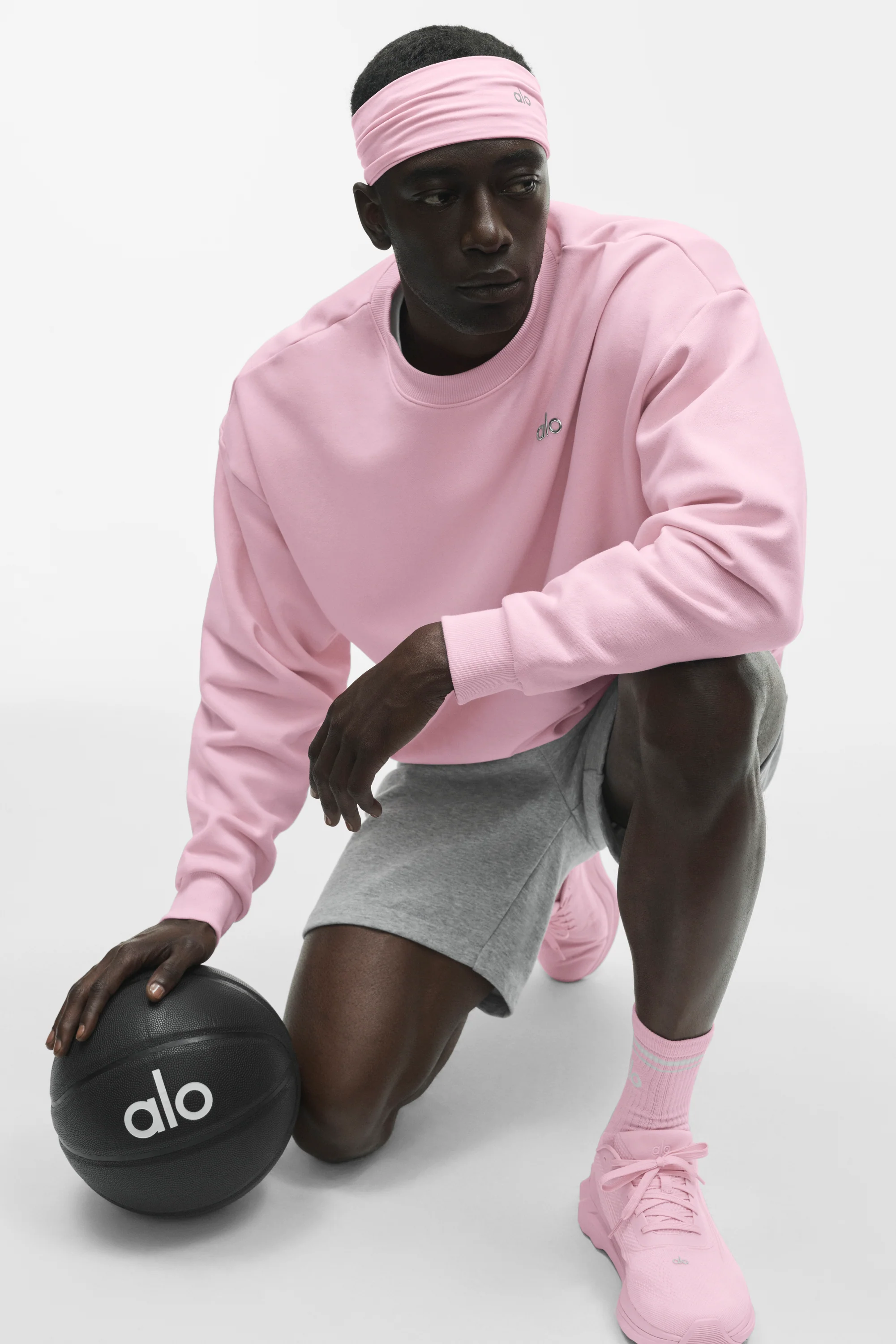 Performance Conquer Stirnband in Pink Marshmallow, extra breit