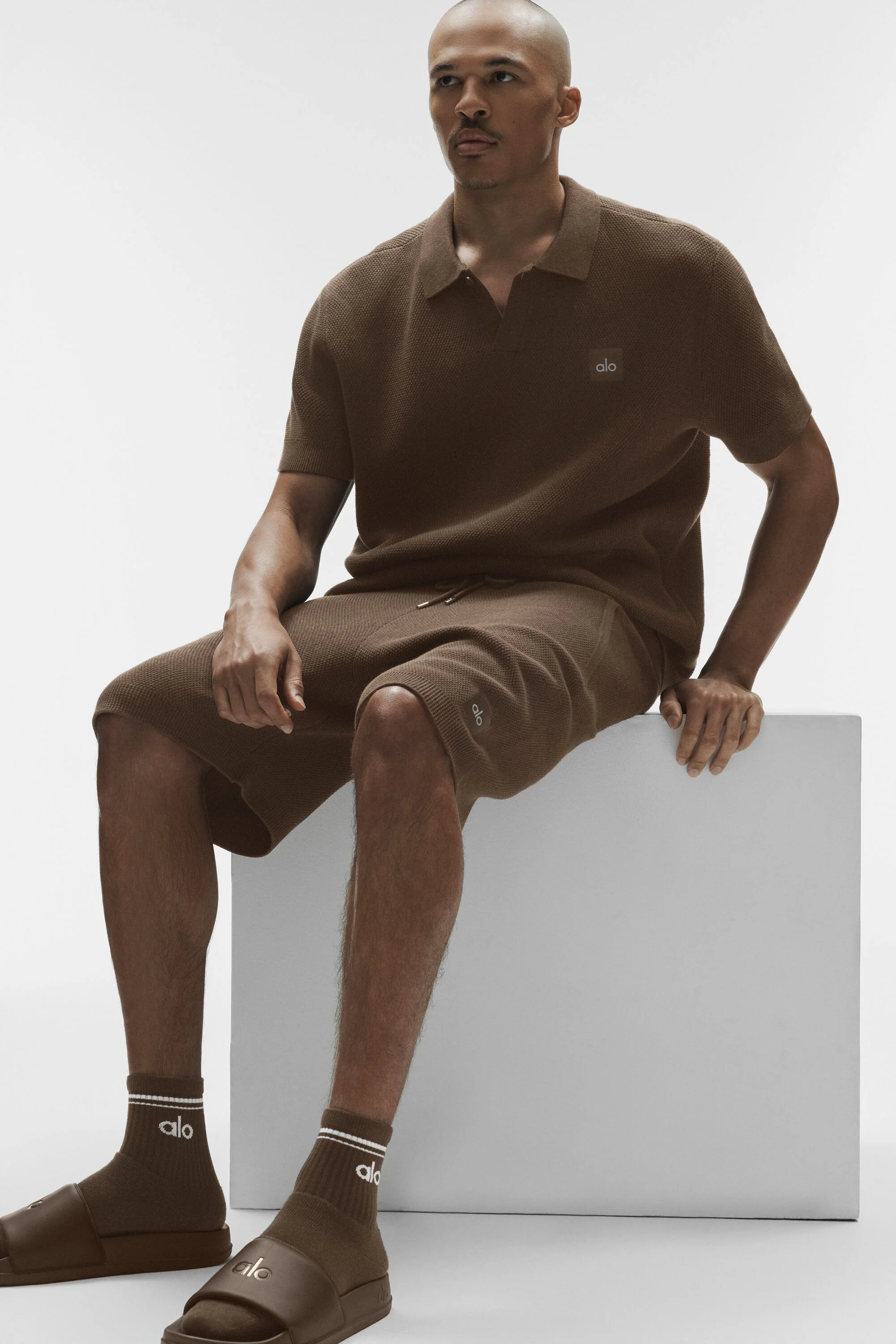Polo en maille Sports Club Espresso