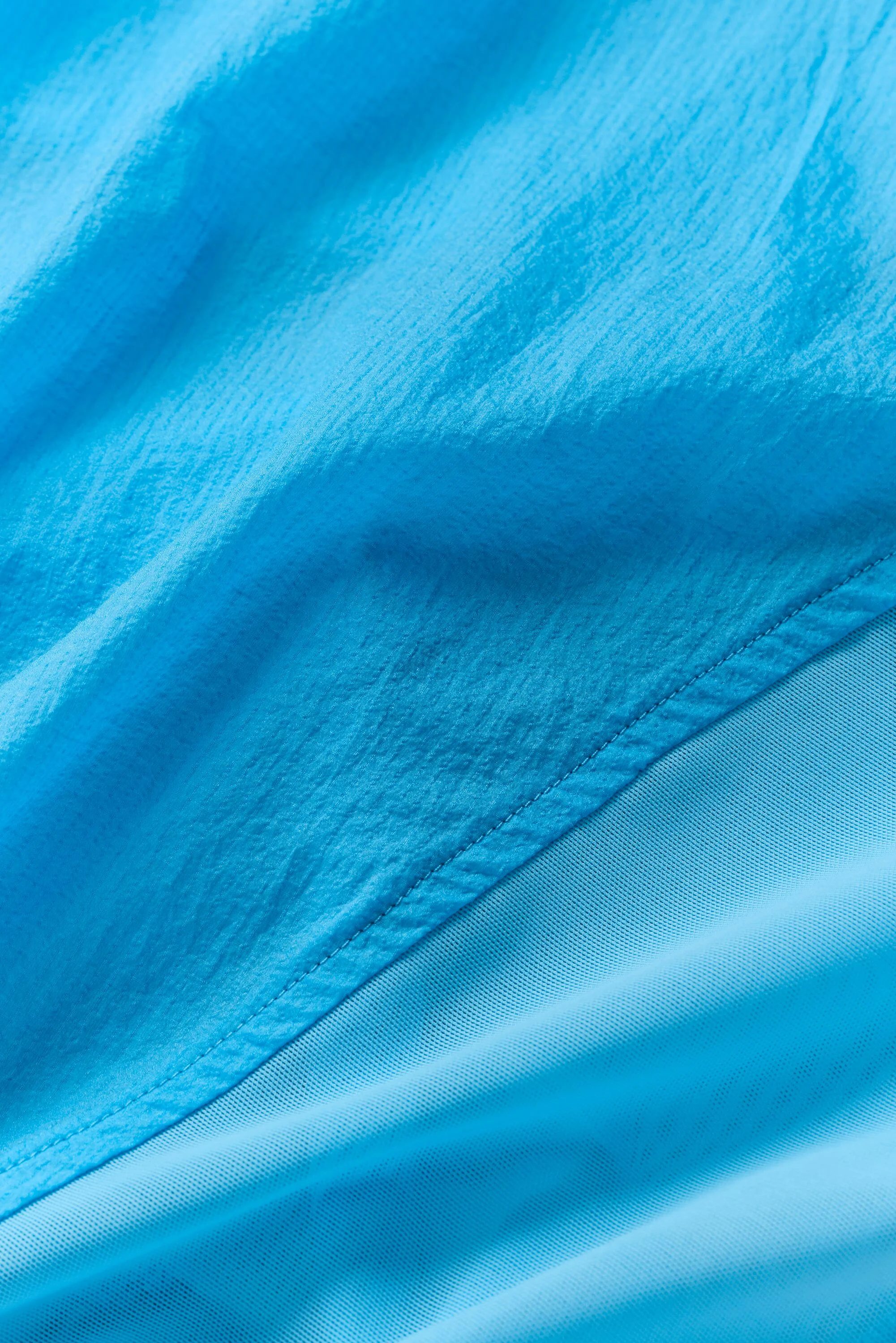 1/4 Zip Go Time Pullover in Azure Blue Ripstop
