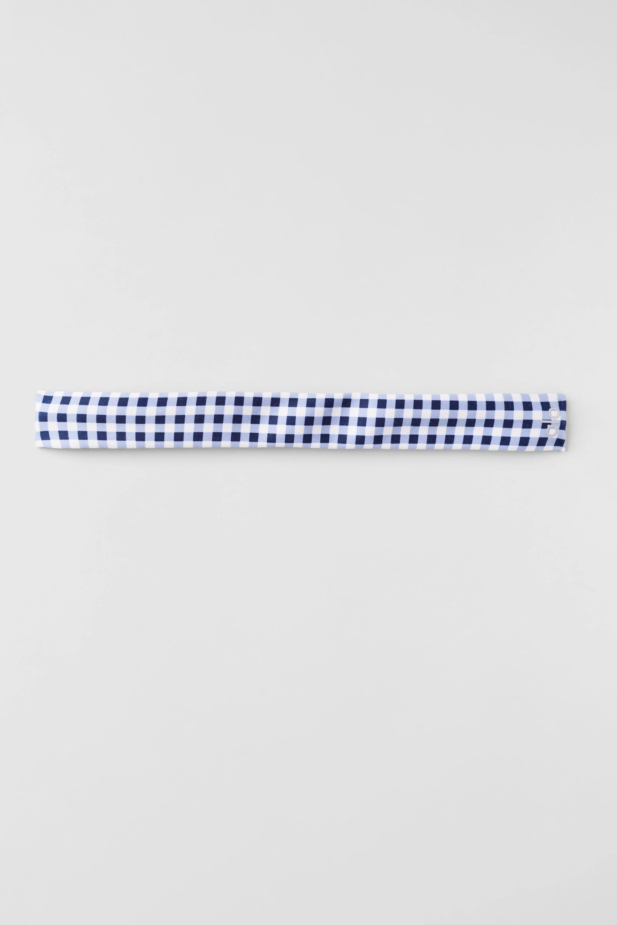 Gingham Airlift So Smooth Headband in Navy Gingham