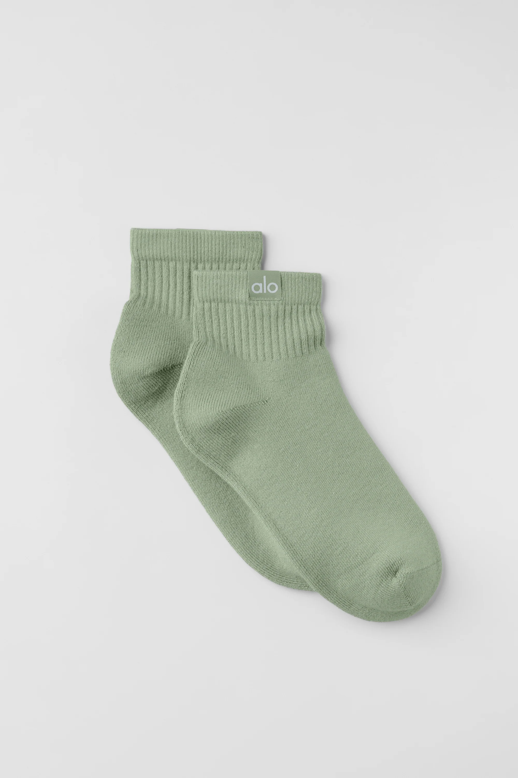Quarter Crew Street Sock in Dune Grass Cotton Blend
