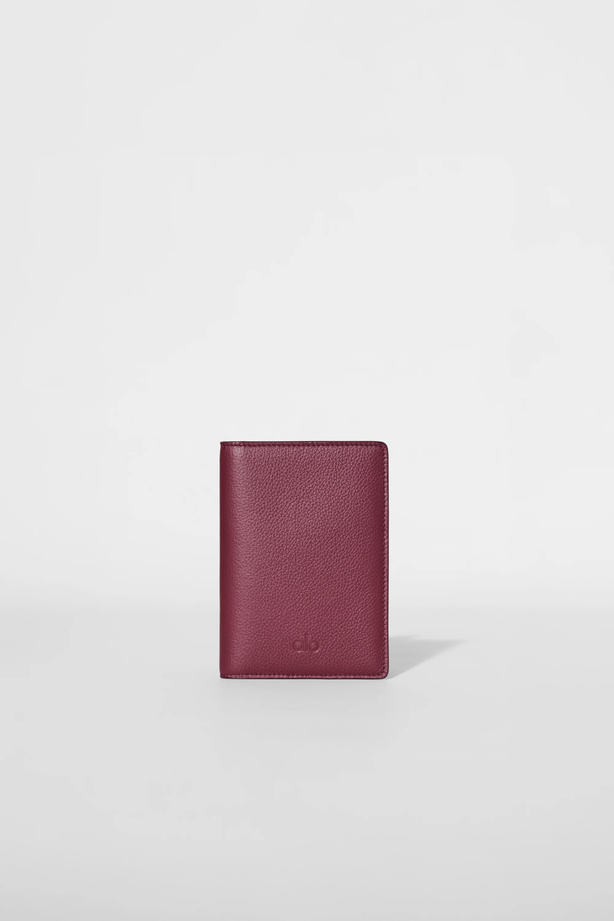 Passport Cover in Bordeaux Leather with Card and Ticket Pockets