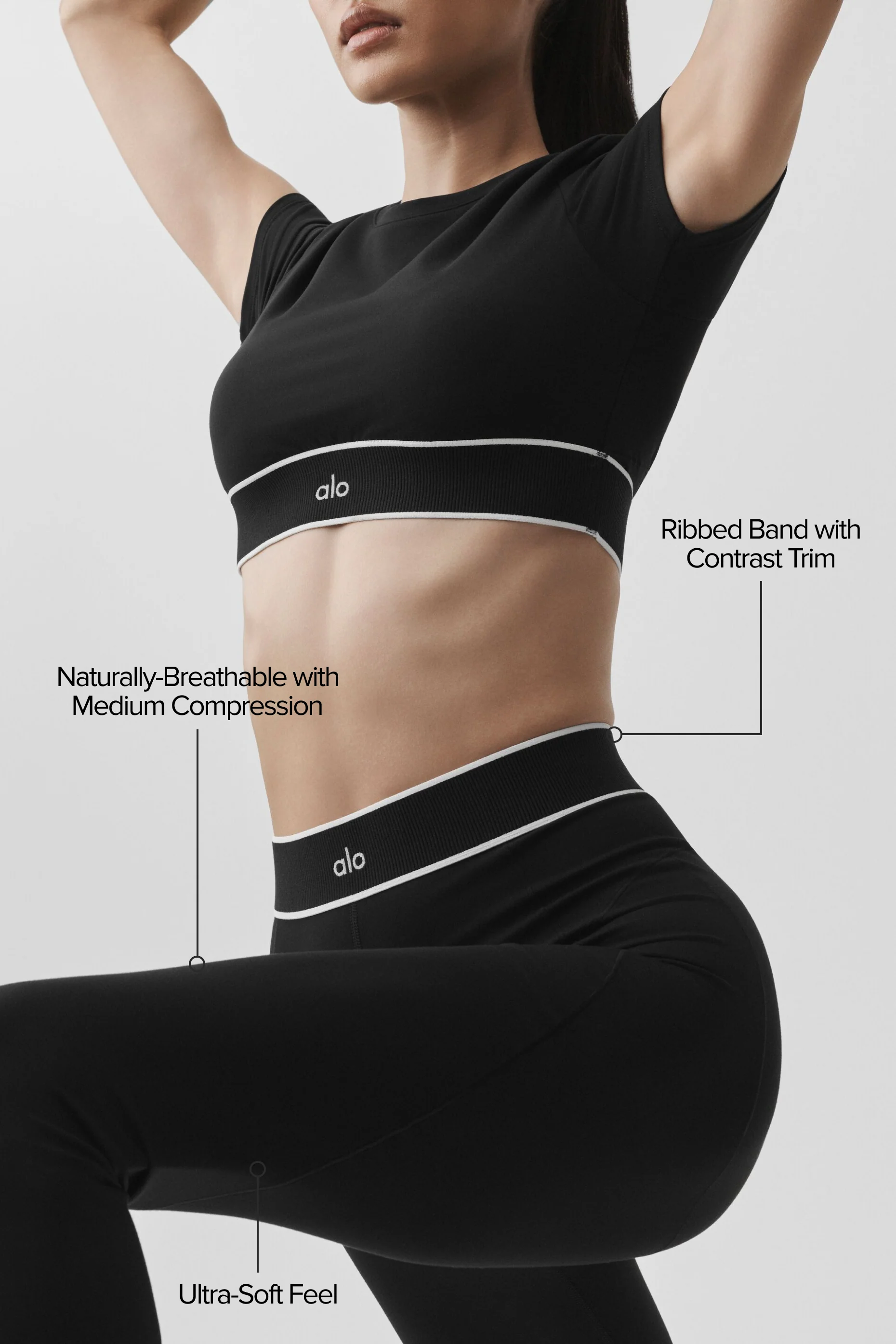 ALO Softsculpt High-Waist Amp It Up Legging in Black